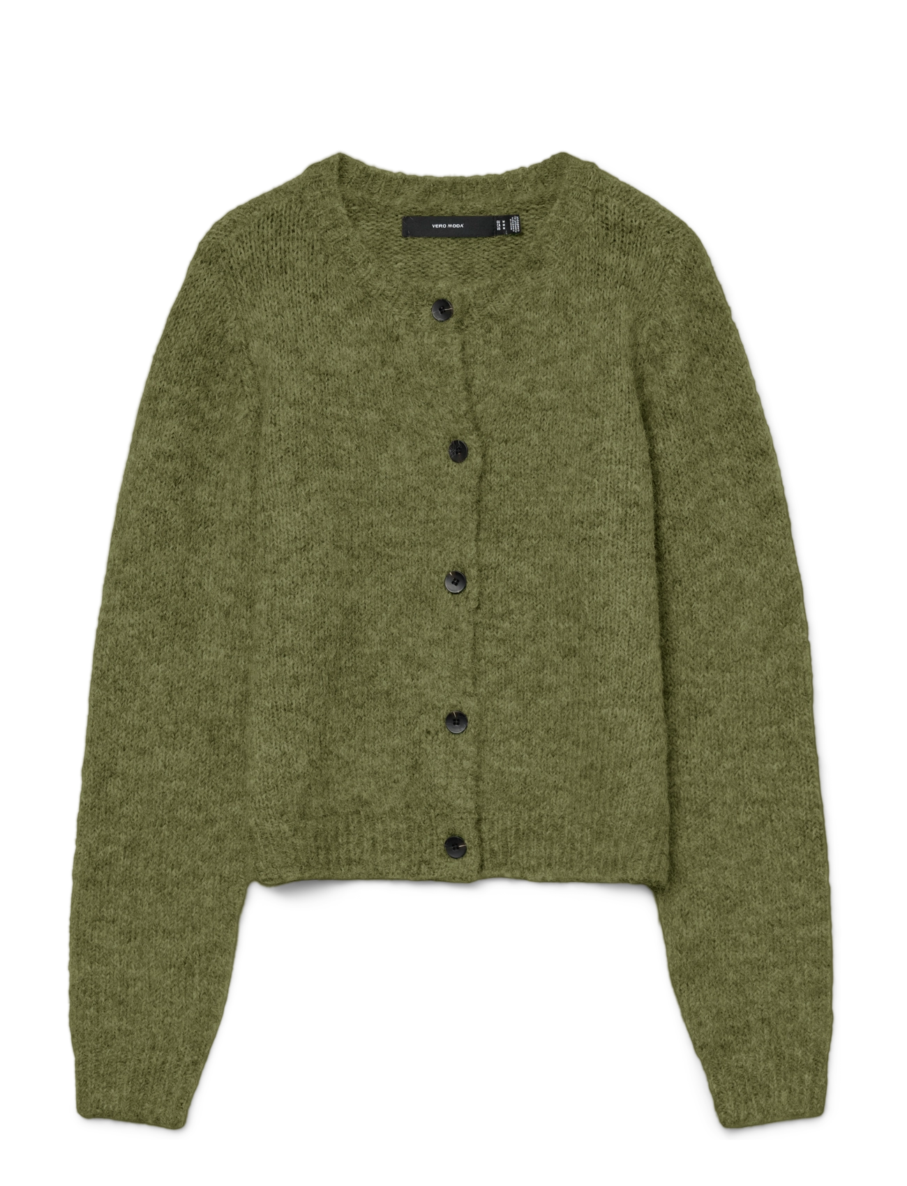 Vero Moda VMNOVAH LS O-NECK BUTTON CARDI GA NOOS - Tøj - SPHAGNUM / khaki/green