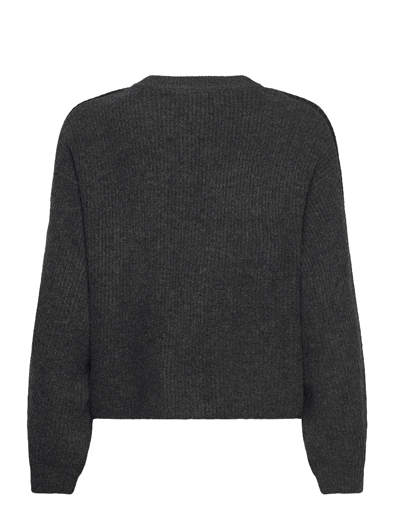 Vero Moda - VMZORA LS O-NECK PULLOVER GA - neulepuserot - asphalt - 2