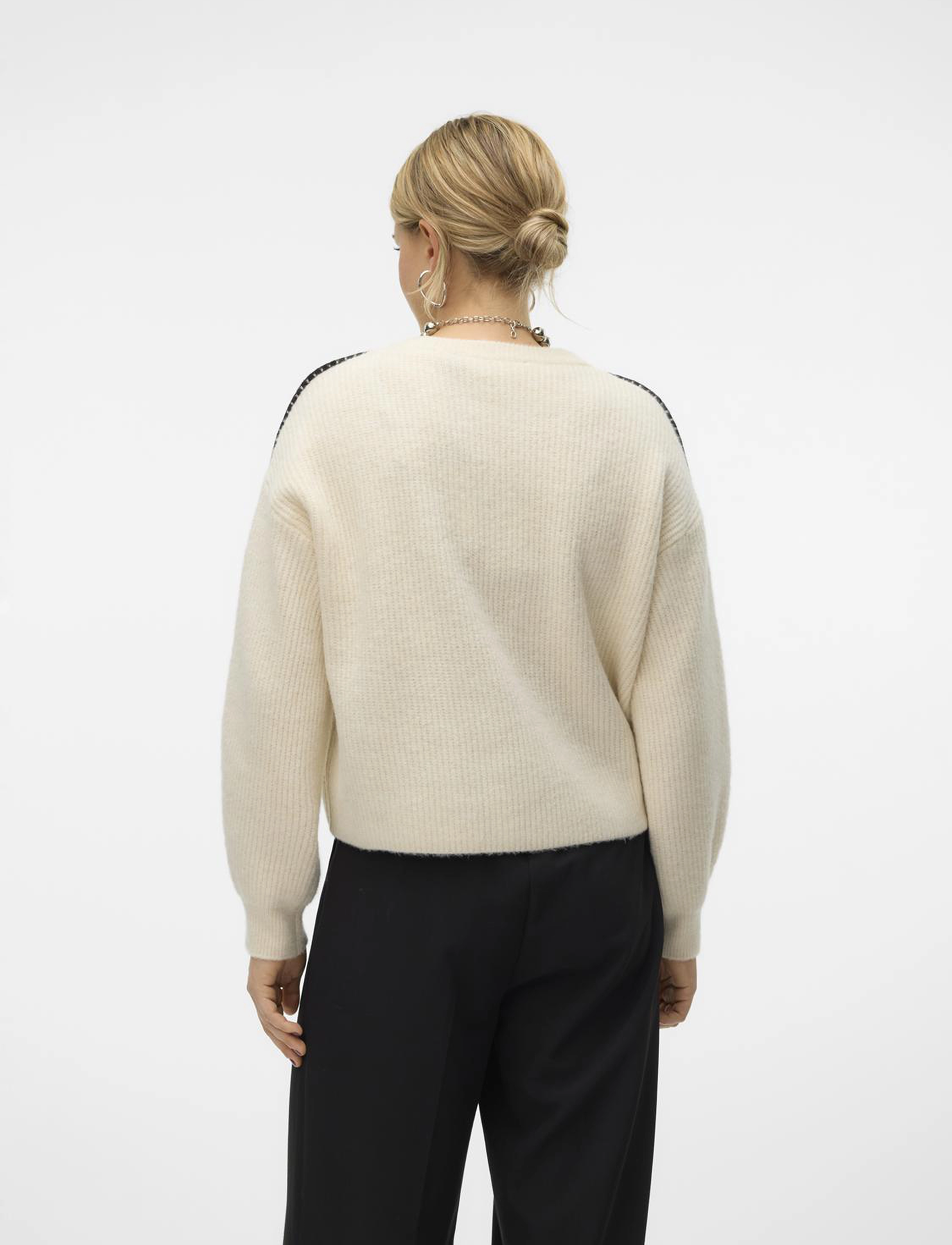 Vero Moda - VMZORA LS O-NECK PULLOVER GA - pullover - birch - 2