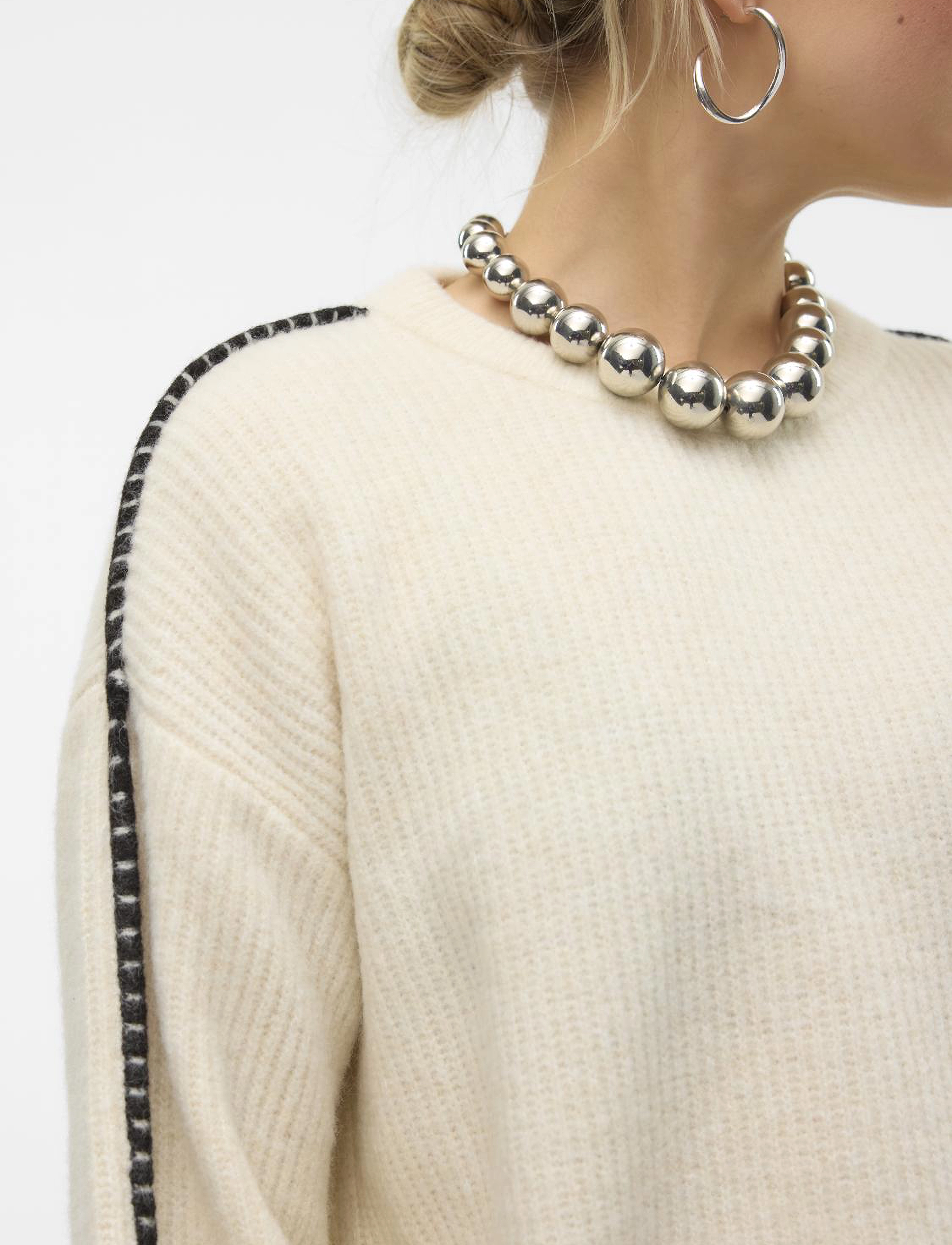 Vero Moda - VMZORA LS O-NECK PULLOVER GA - pullover - birch - 5