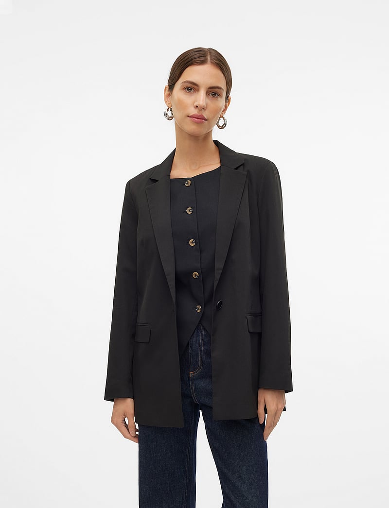Vero Moda - VMNILA LS SLIM BLAZER NOOS - einreihige blazer - black - 0
