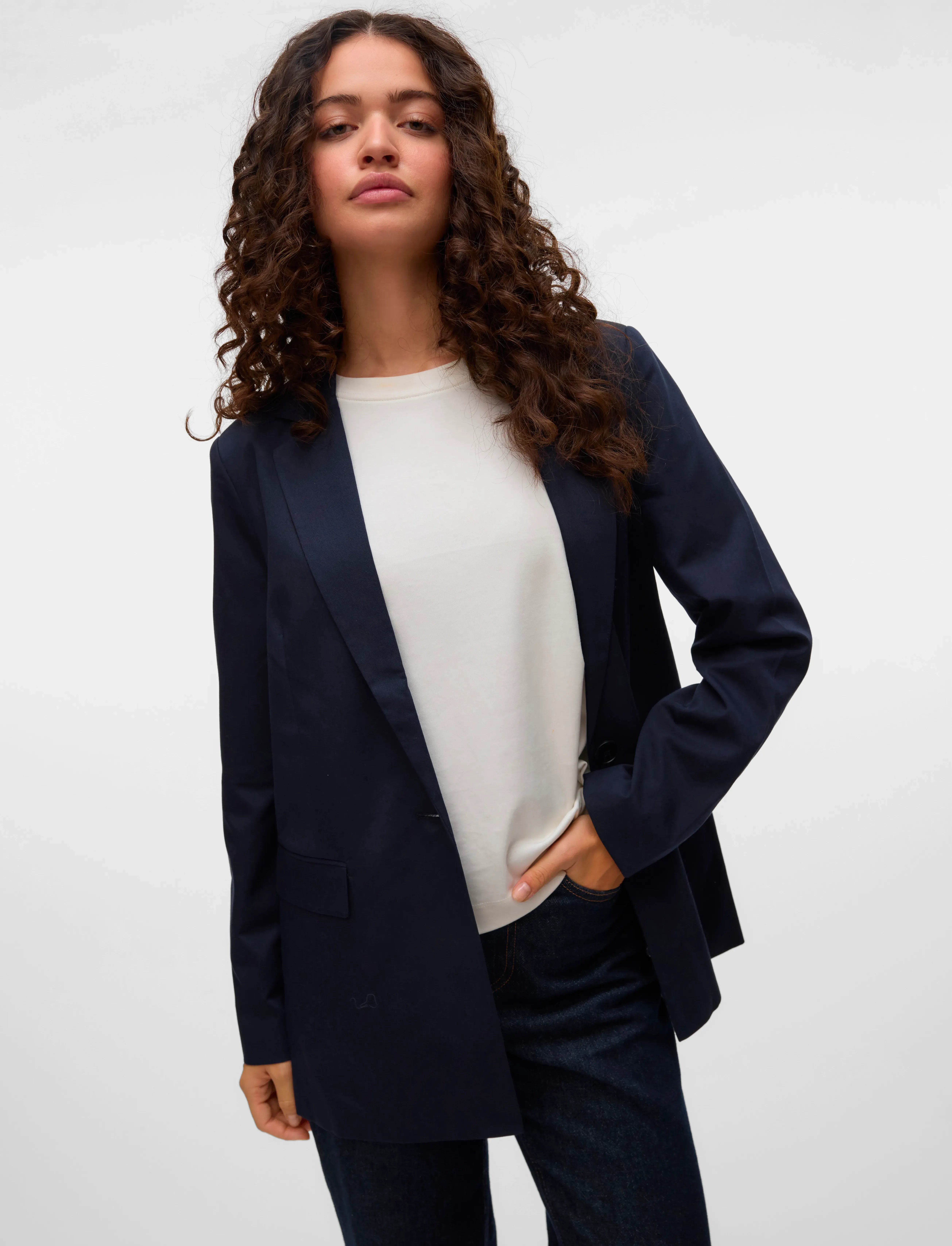Vero Moda - VMNILA LS SLIM BLAZER NOOS - navy blazer - 5