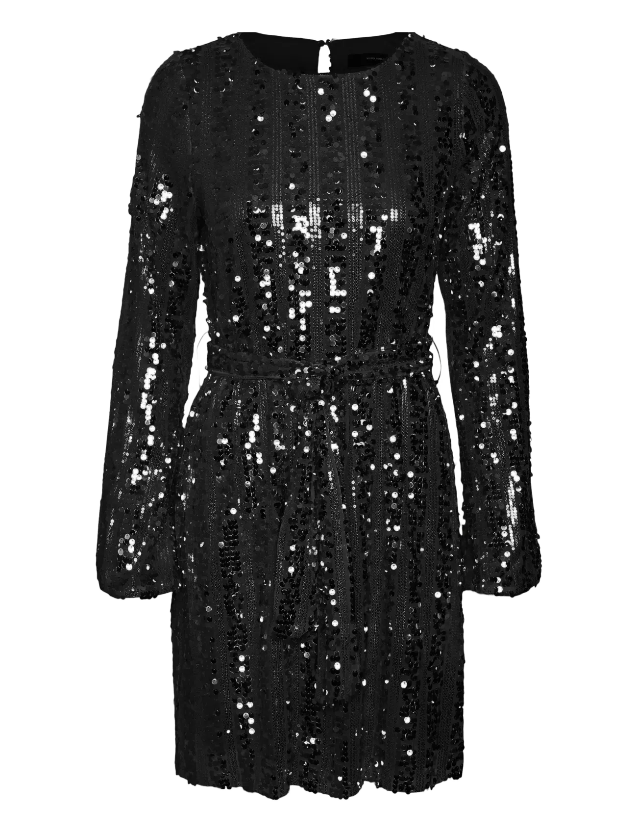 VERO MODA Vmefa Ls Kurz Kleid Jrs Schwarz - S - Damen