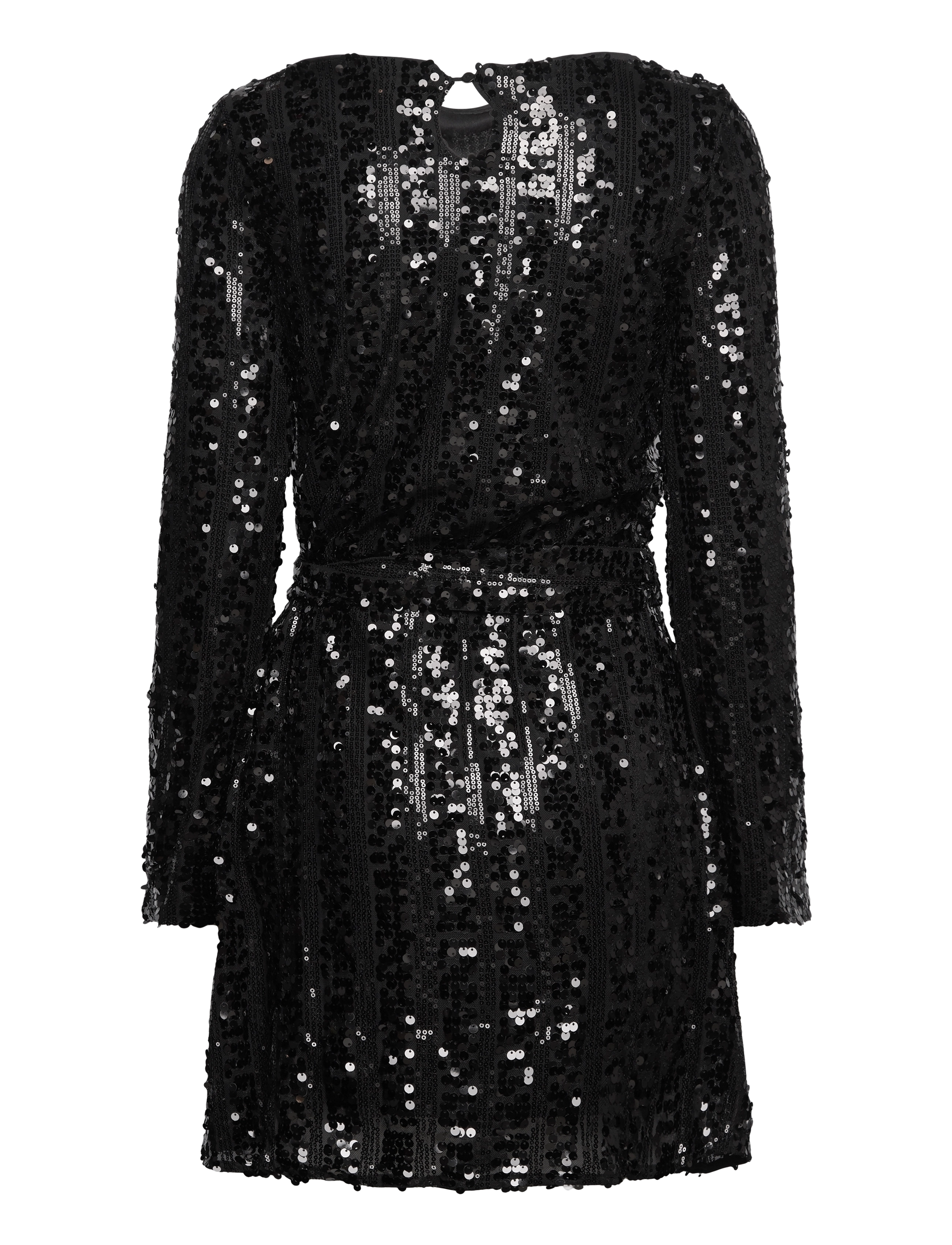 Vero Moda - VMEFA LS SHORT DRESS JRS - pailletkjoler - black - 2