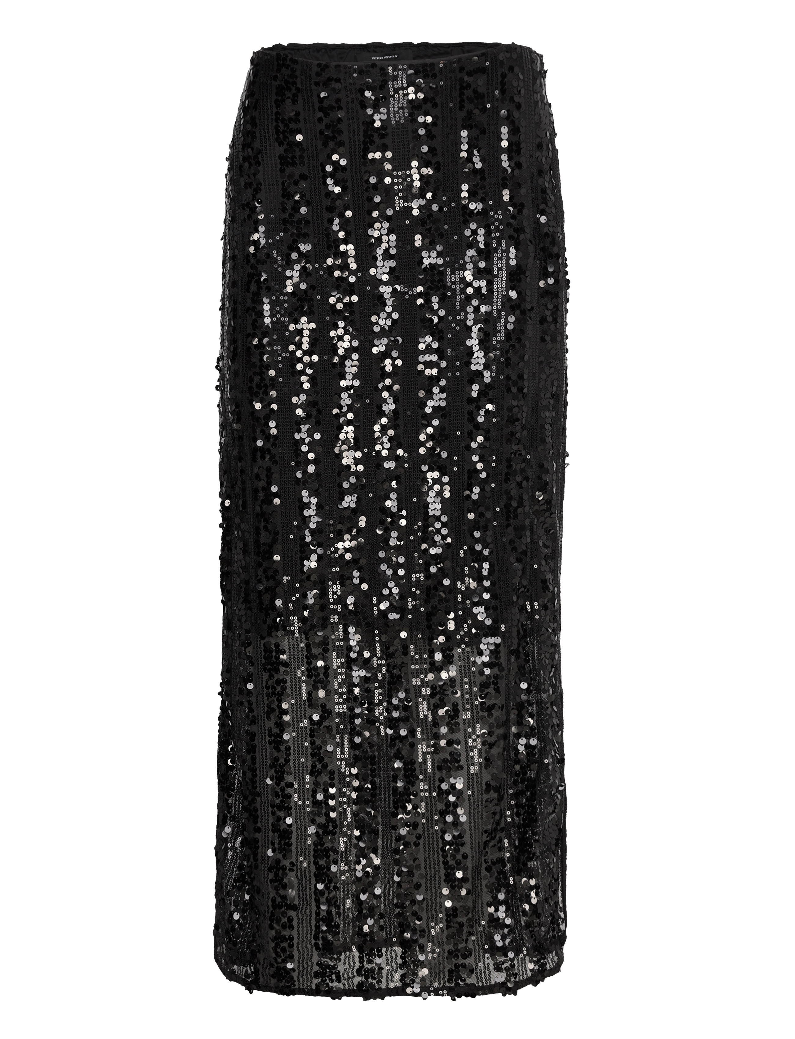 Vero Moda VMEFA HW 7/8 SKIRT JRS - Seelikud - BLACK / black