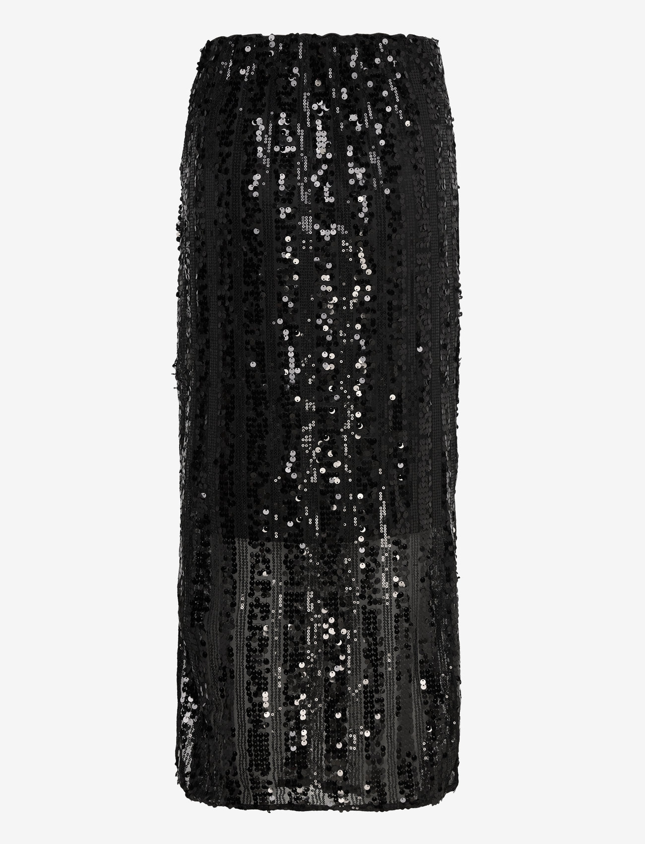 Vero Moda - VMEFA HW 7/8 SKIRT JRS - pailletten-röcke - black - 2