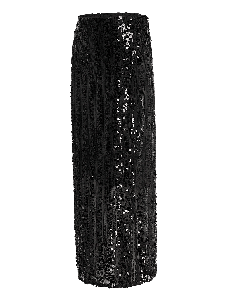 Vero Moda - VMEFA HW 7/8 SKIRT JRS - pailletten-röcke - black - 3