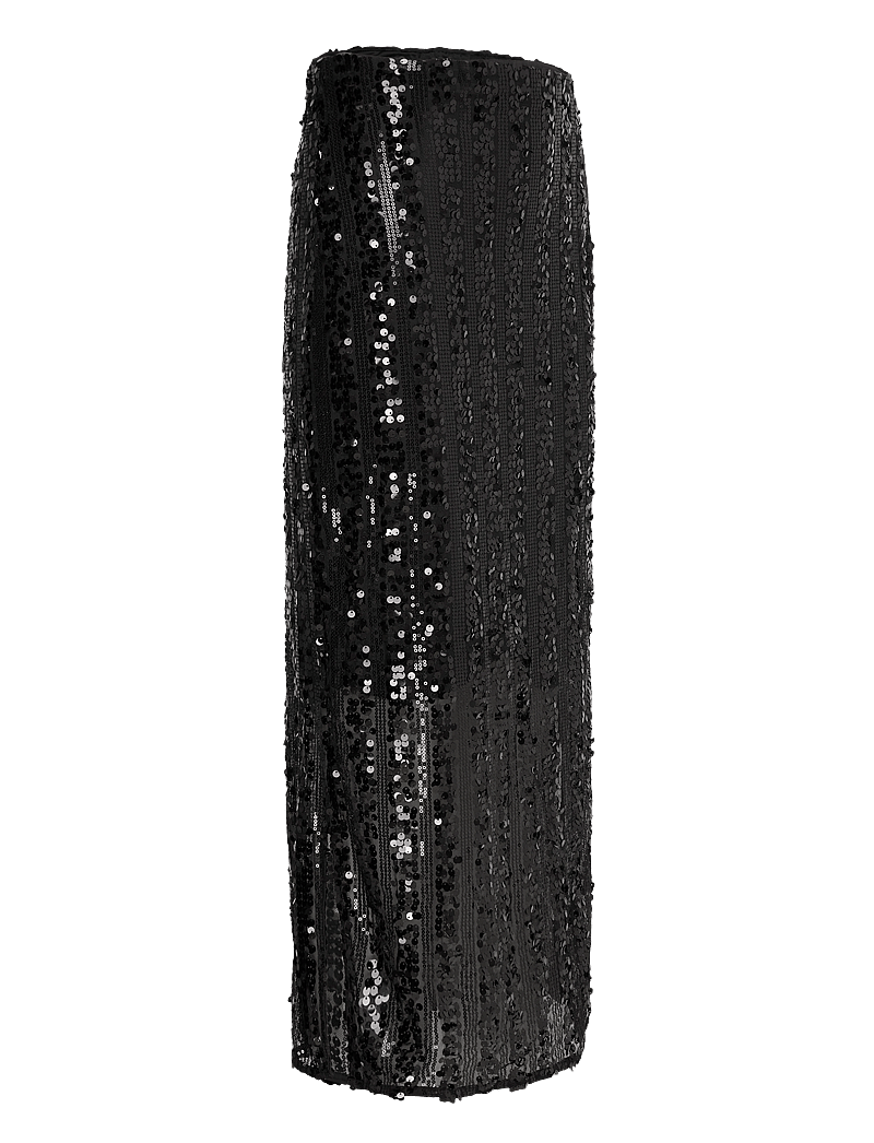 Vero Moda - VMEFA HW 7/8 SKIRT JRS - pailletten-röcke - black - 4