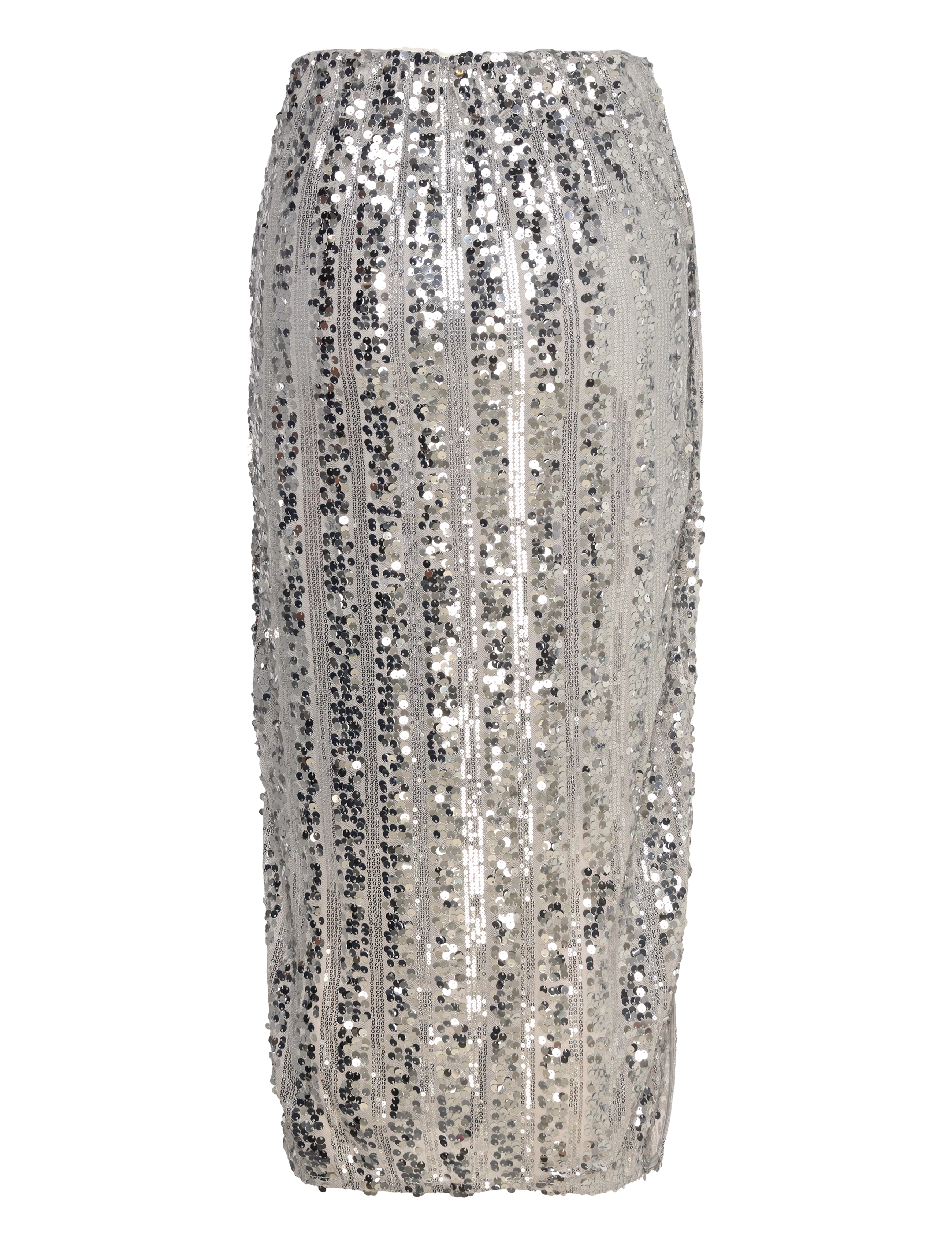 Vero Moda - VMEFA HW 7/8 SKIRT JRS - midi kjolar - silver - 2