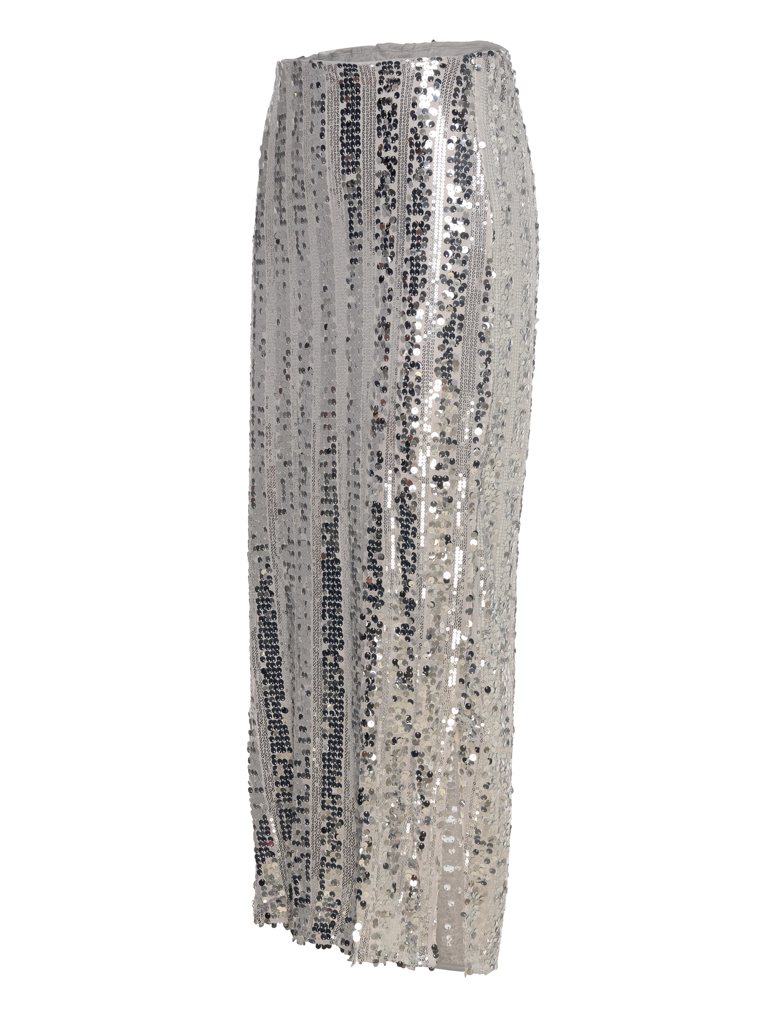 Vero Moda - VMEFA HW 7/8 SKIRT JRS - midi kjolar - silver - 3