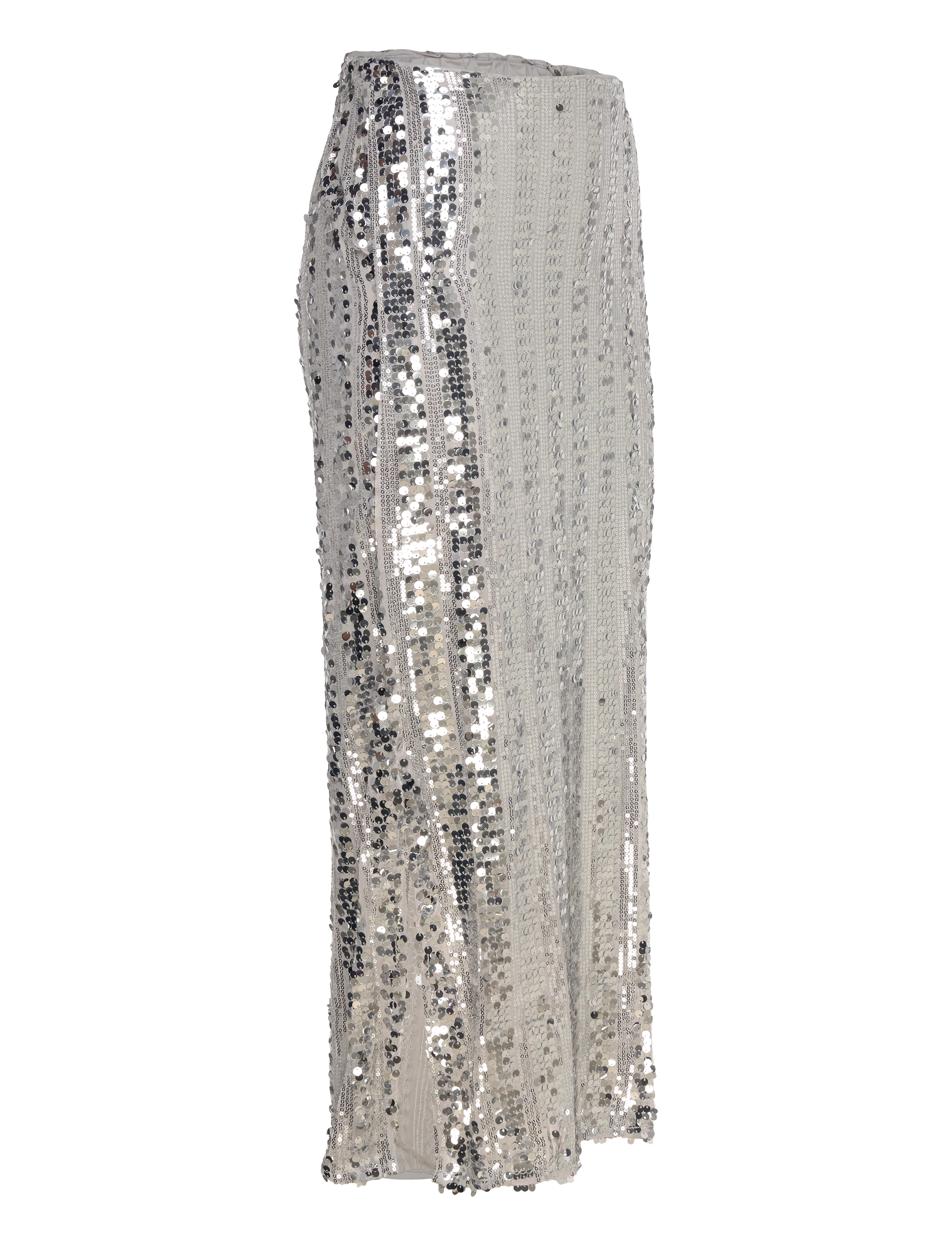 Vero Moda - VMEFA HW 7/8 SKIRT JRS - midi kjolar - silver - 4