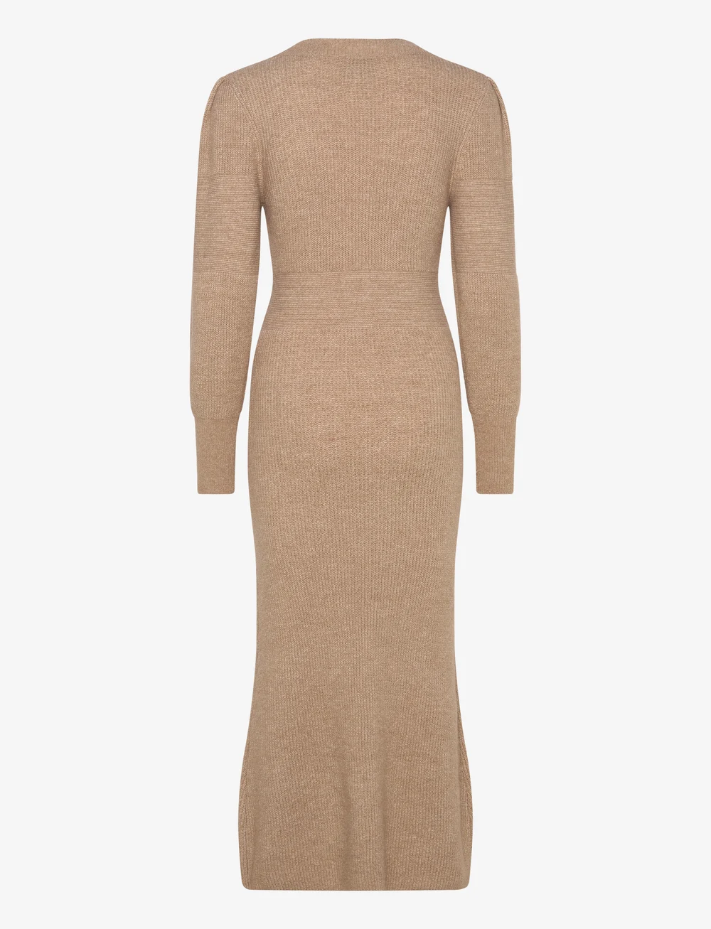 Vero Moda - VMANGALINA LS V-NECK 7/8 KNIT DRESS VMA - strikkjoler - silver mink - 2