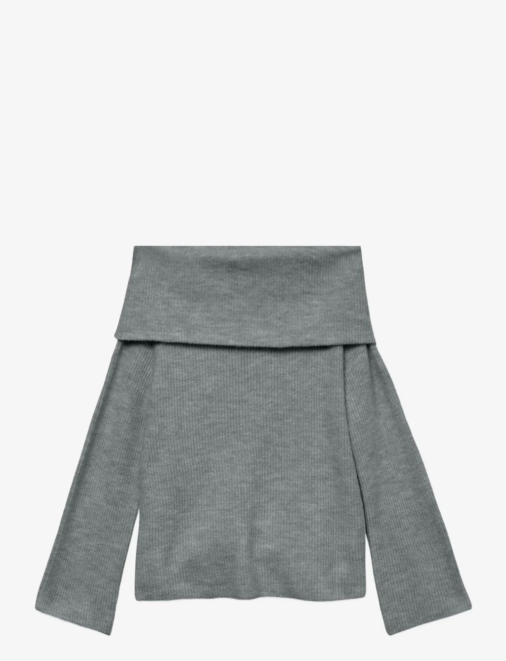 Vero Moda - VMERA LS OFF SHOULDER PULLOVER GA NOOS - pulls - medium grey melange - 1