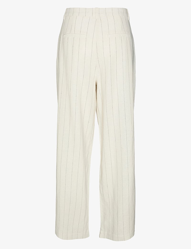 Vero Moda - VMMINDY MW LINEN DAD PANT MIX - linased püksid - oatmeal - 2