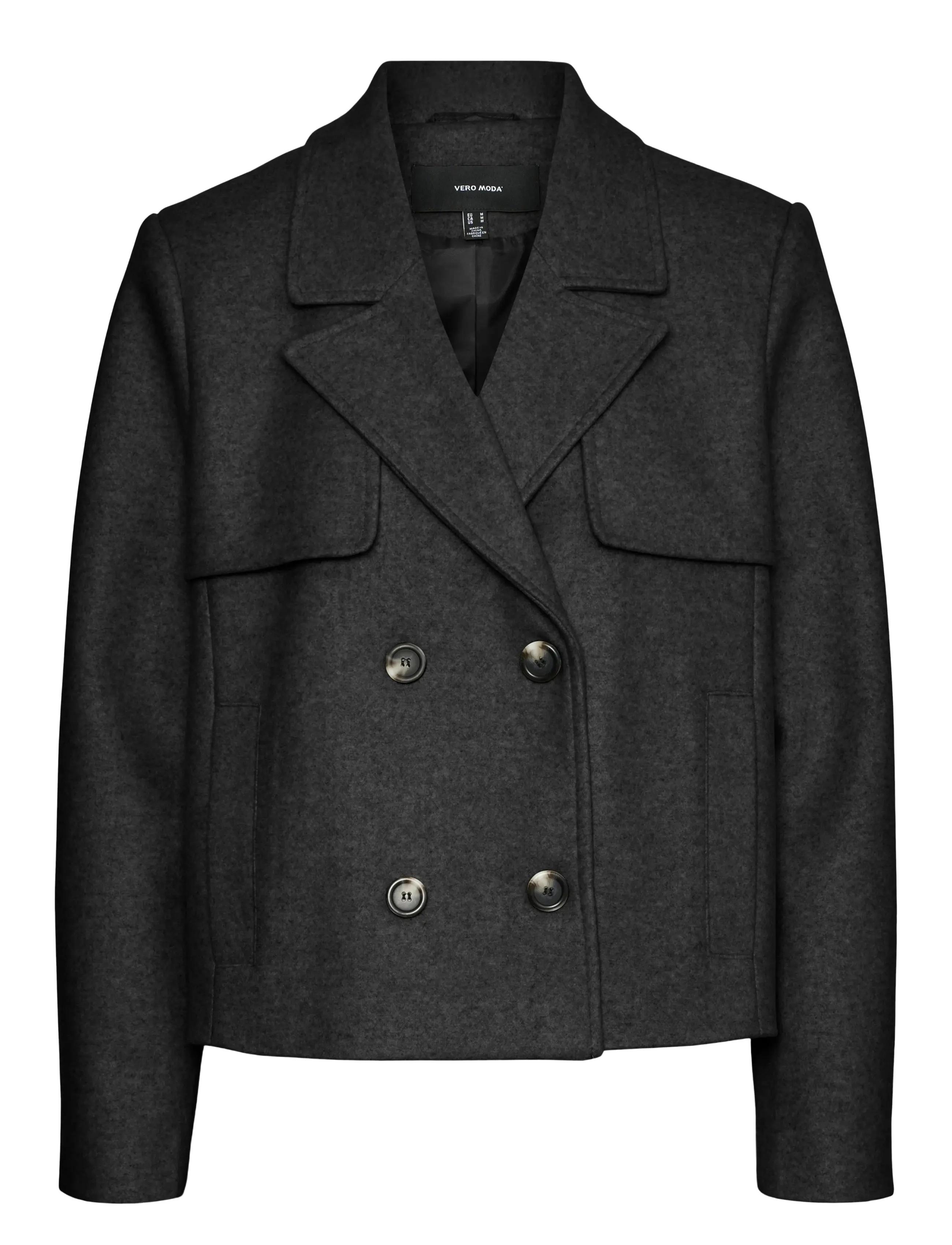 VERO MODA Vmfortunesheila Kurz Jacke Ga Boo Schwarz - XL - Damen