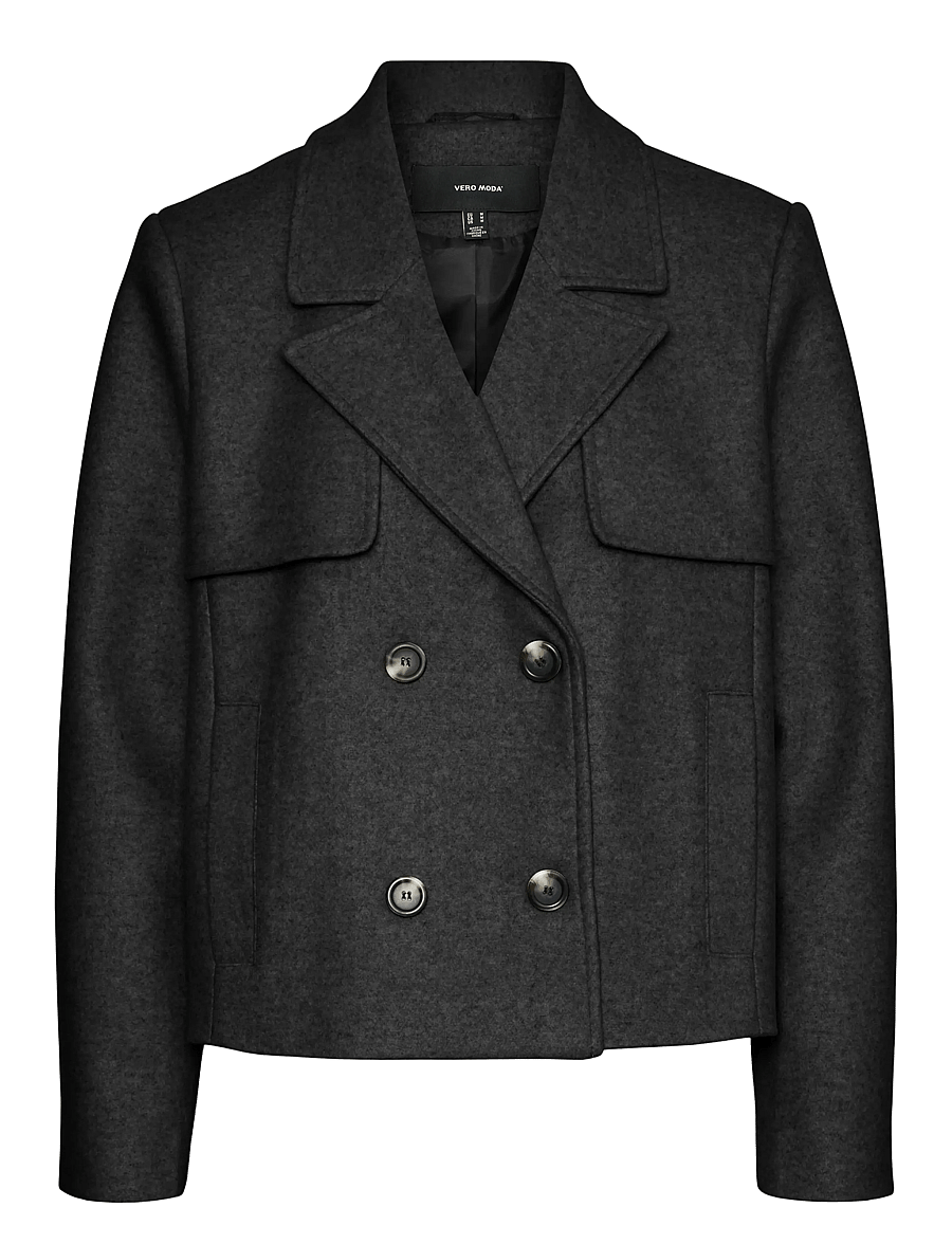 Vero Moda - VMFORTUNESHEILA SHORT JACKET GA BOO - lyhyet villakangastakit - black - 1