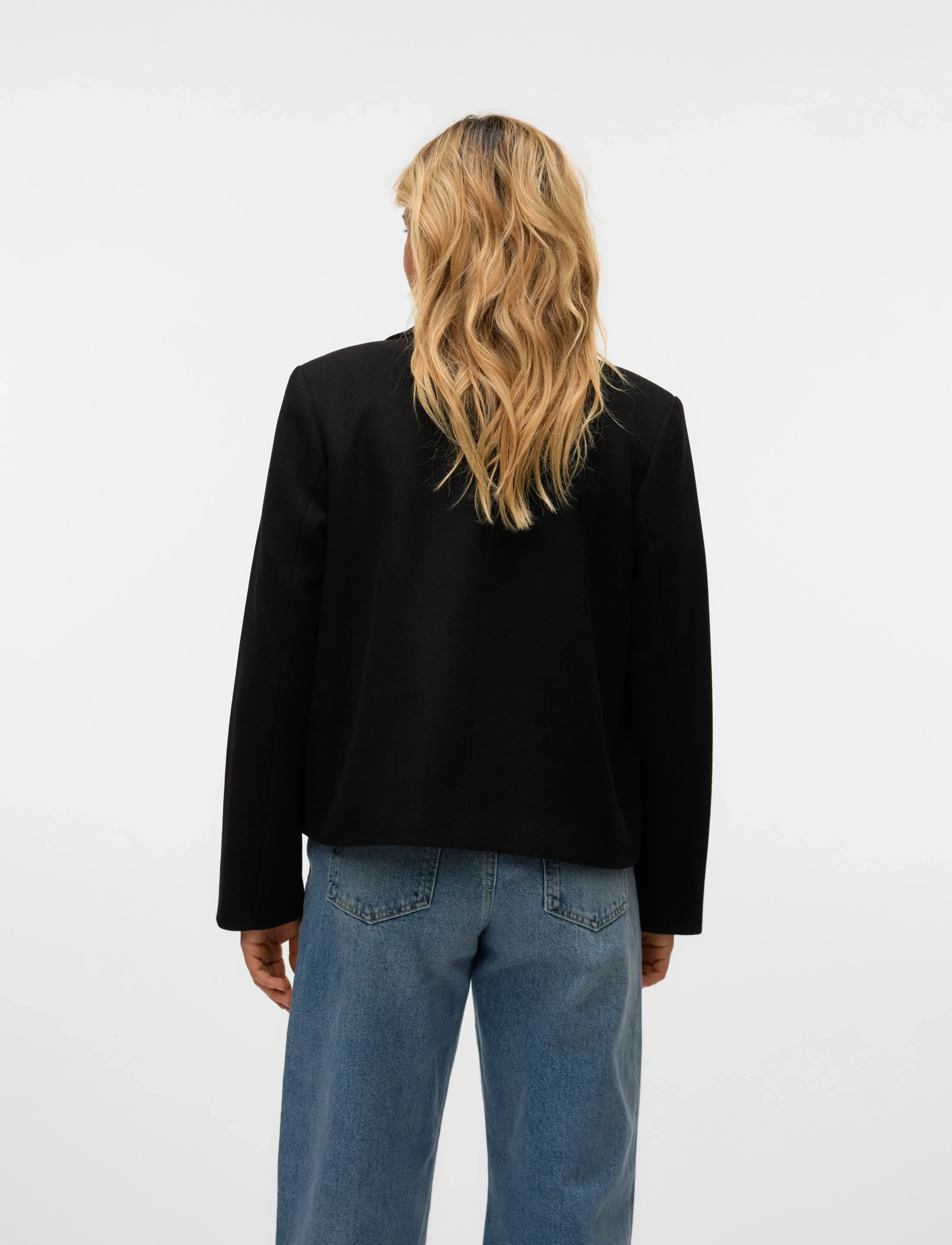 Vero Moda - VMFORTUNESHEILA SHORT JACKET GA BOO - wool jackets - black - 2