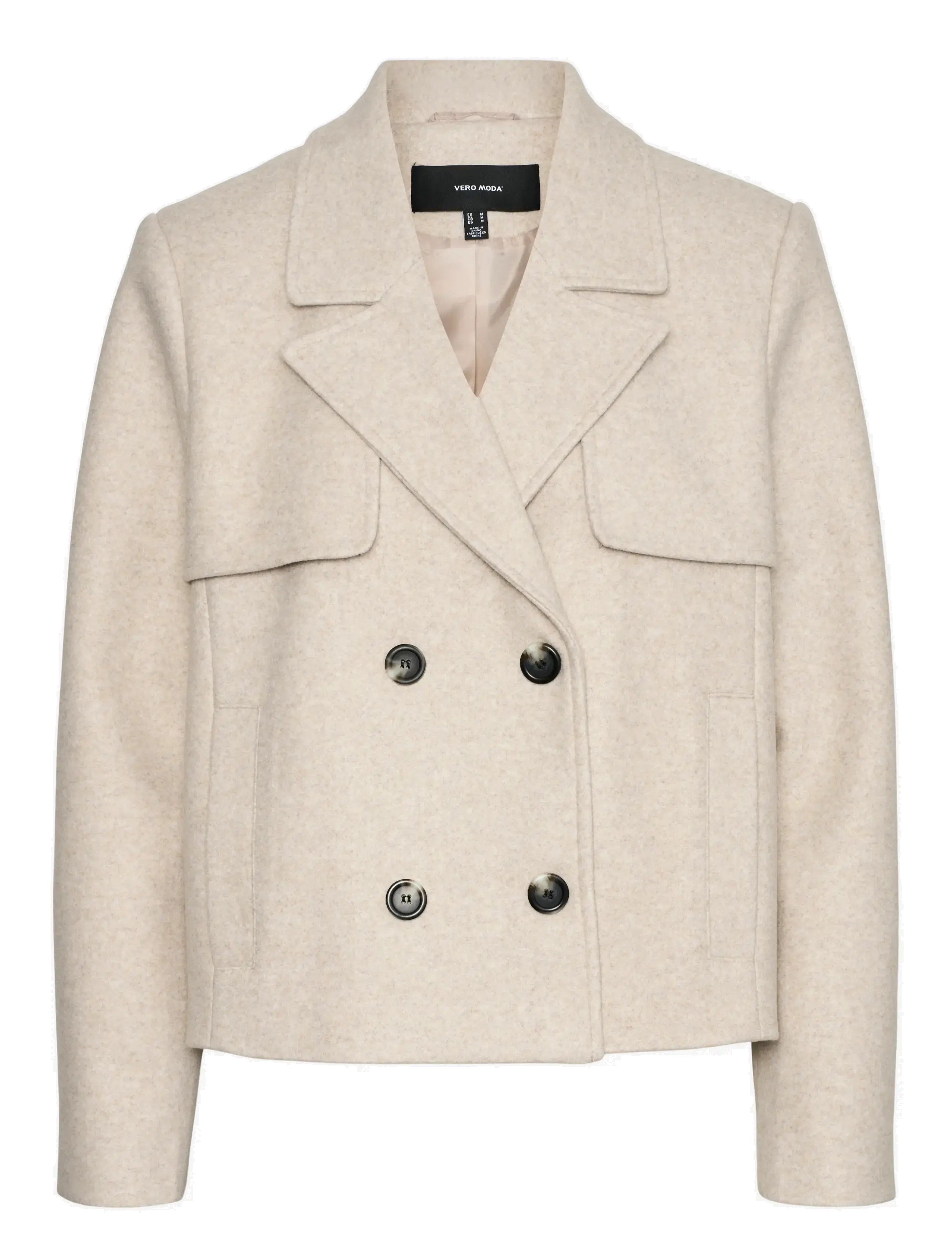 VERO MODA Vmfortunesheila Kurz Jacke Ga Boo Cream - M - Damen