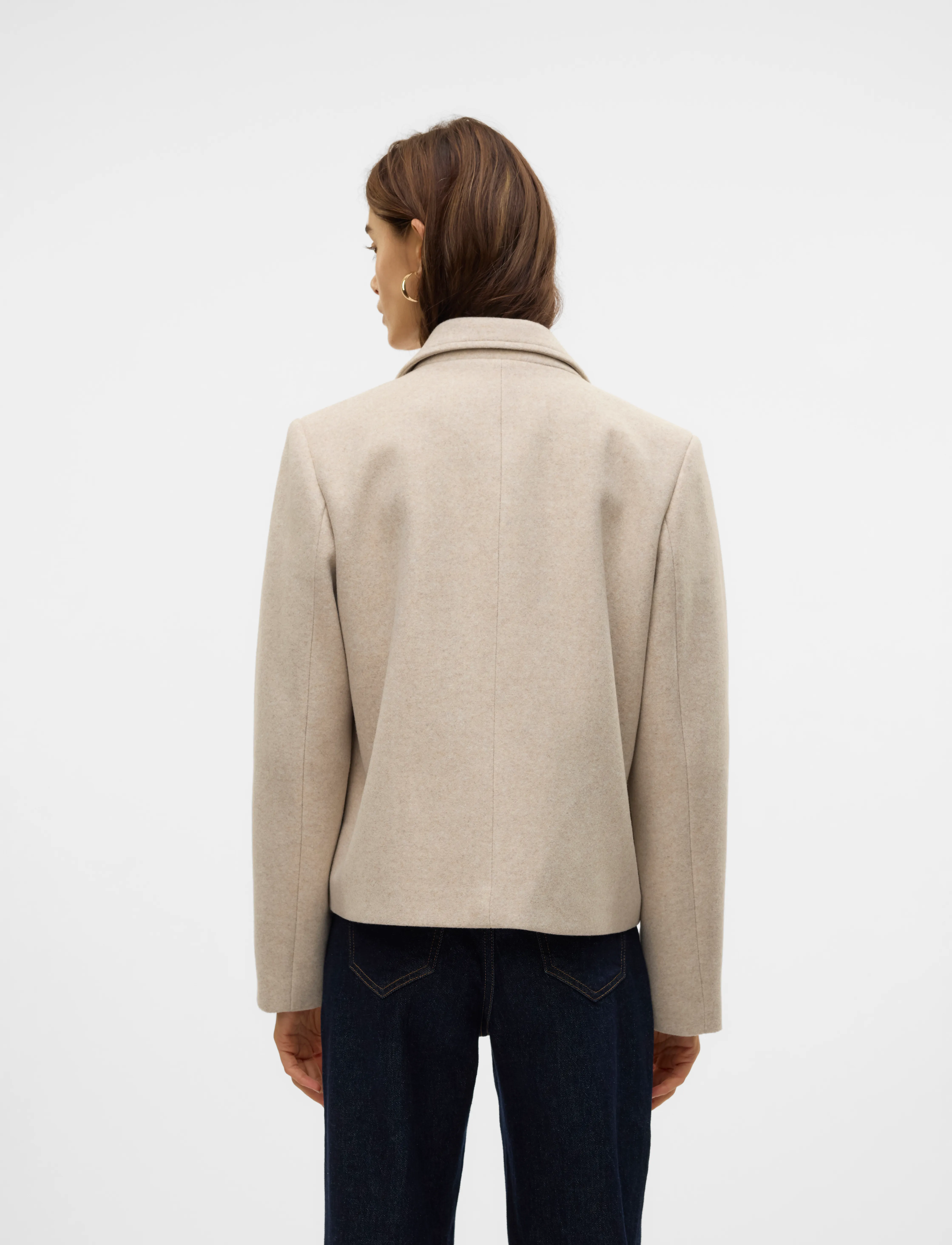 Vero Moda - VMFORTUNESHEILA SHORT JACKET GA BOO - vestes en laine - oatmeal - 2