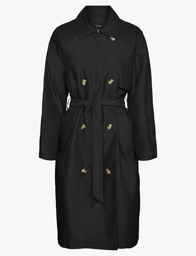 Vero Moda - VMDOREENSOFFY LONG TRENCHCOAT ENT - trenchcoats - black - 1