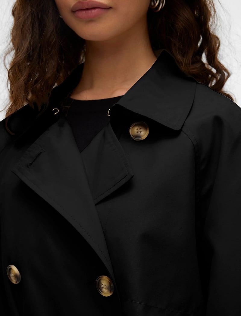 Vero Moda - VMDOREENSOFFY LONG TRENCHCOAT ENT - trenchcoats - black - 4