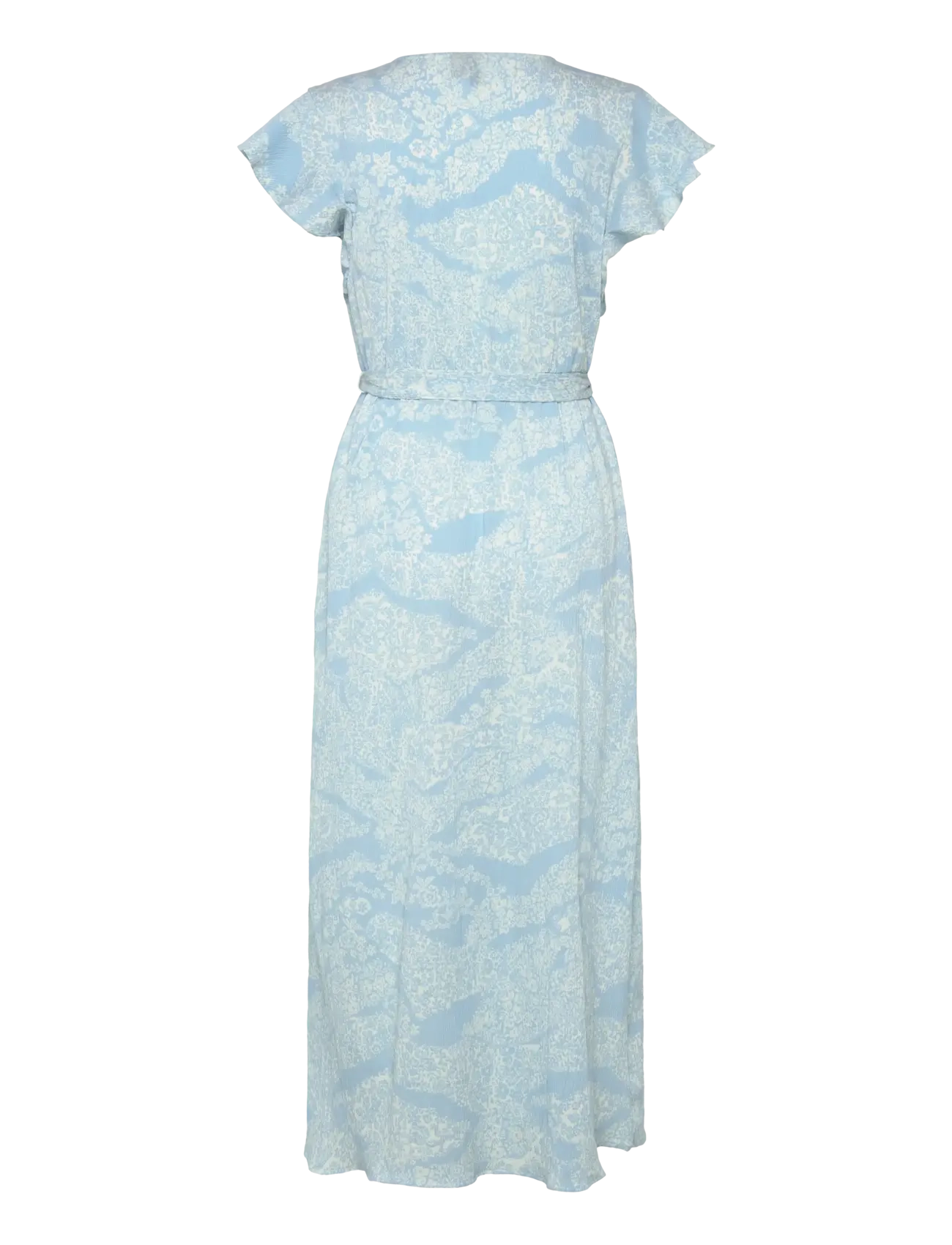 Vero Moda - VMPAGE S/L LONG WRAP DRESS WVN GA - sukienki letnie - airy blue - 2