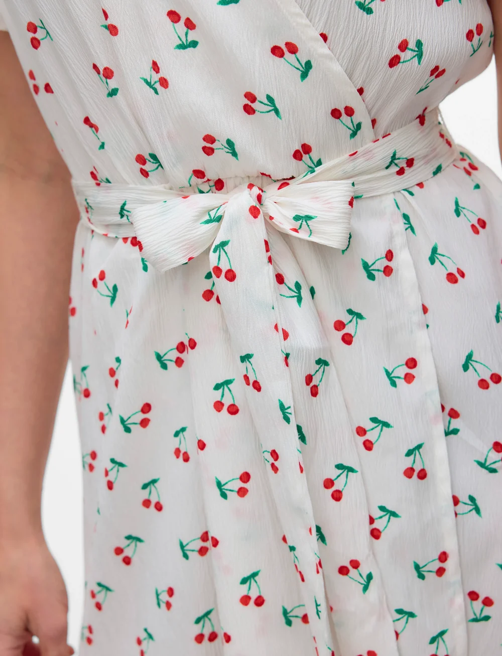 Vero Moda - VMPAGE S/L LONG WRAP DRESS WVN GA - sommarklänningar - snow white - 3