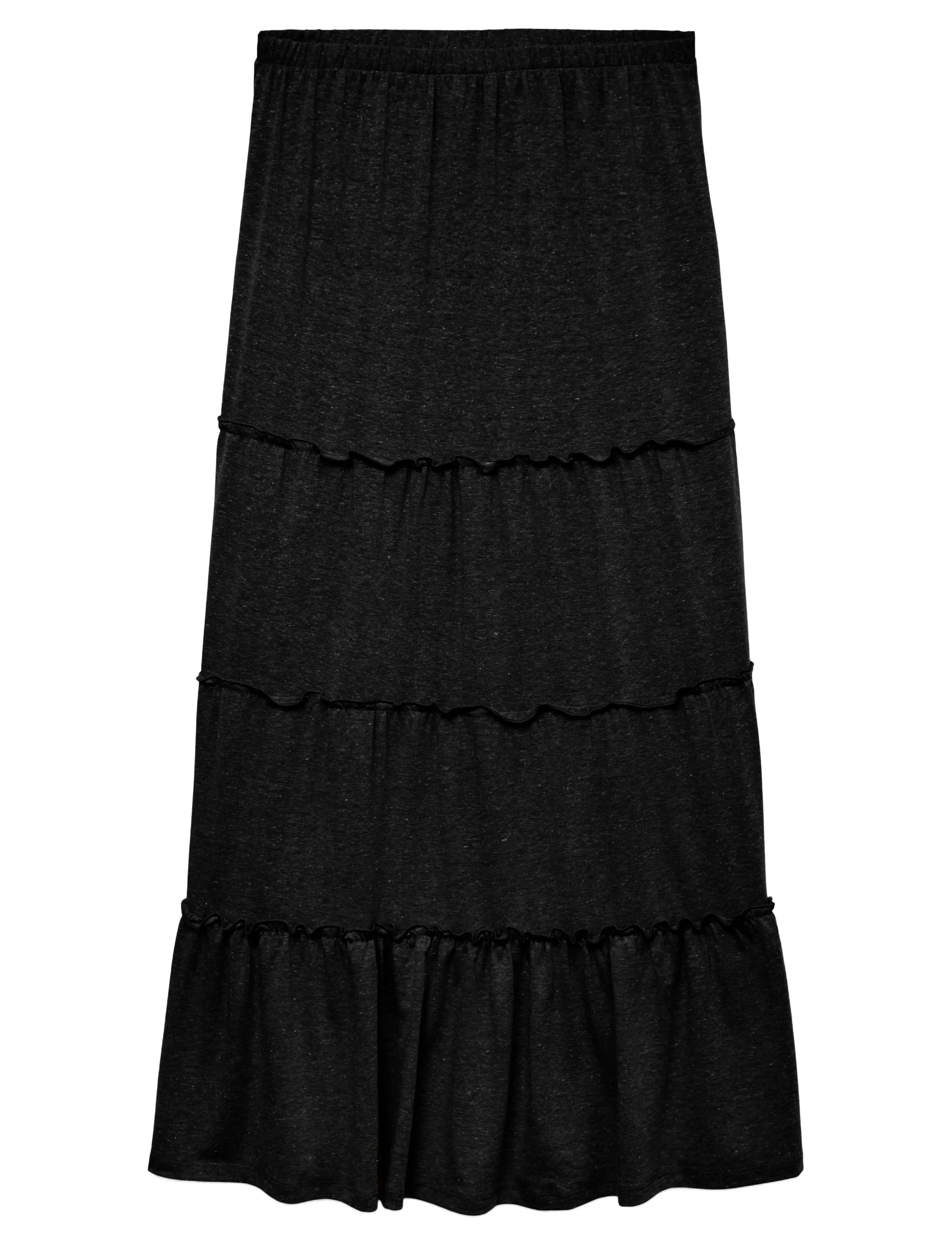 Vero Moda Vmjune Hw Ankle Skirt Jrs Ga, M, Black, Kjoler > Maxikjole, Dame