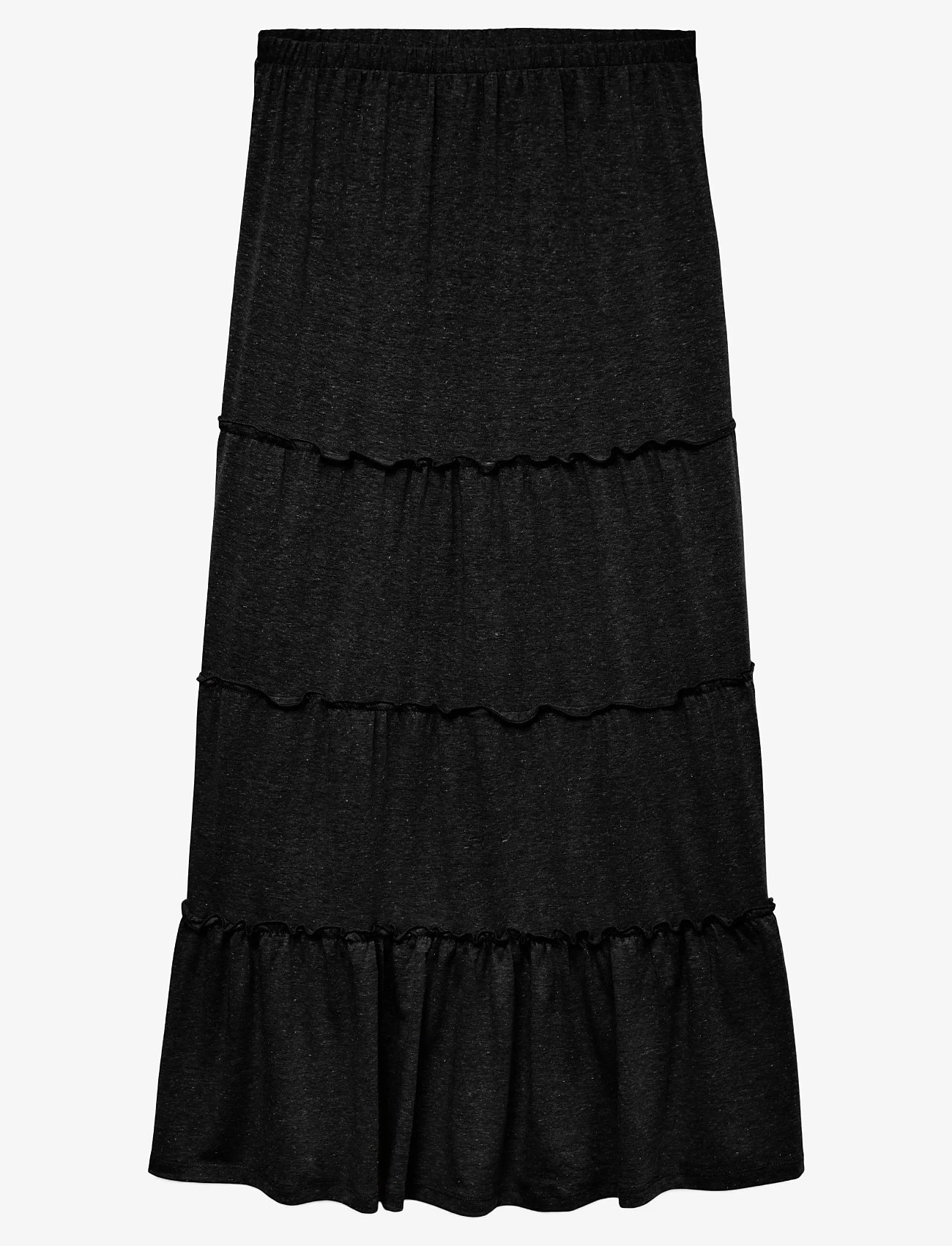 Vero Moda - VMJUNE HW ANKLE SKIRT JRS GA - maxi röcke - black - 0