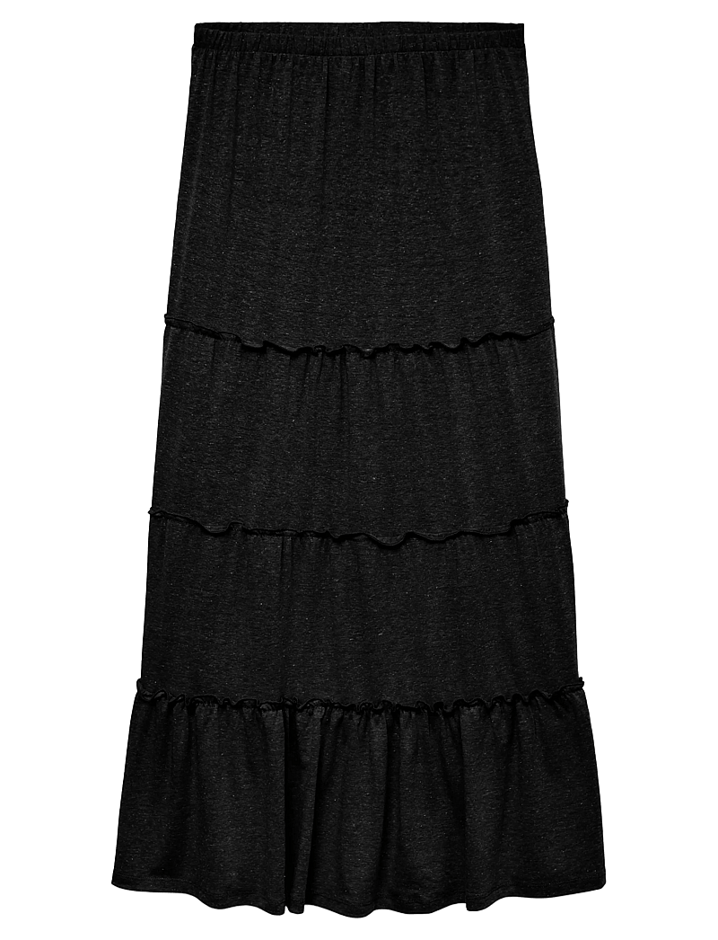 Vero Moda - VMJUNE HW ANKLE SKIRT JRS GA - maxi röcke - black - 0