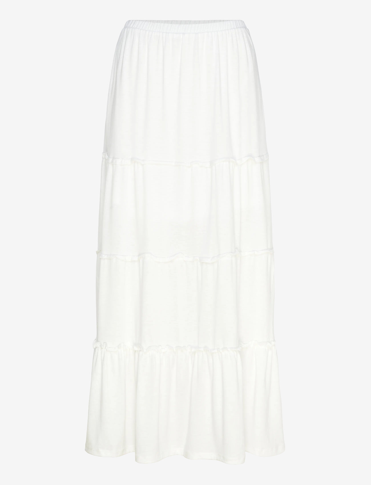 Vero Moda - VMJUNE HW ANKLE SKIRT JRS GA - maksiseelikud - snow white - 0