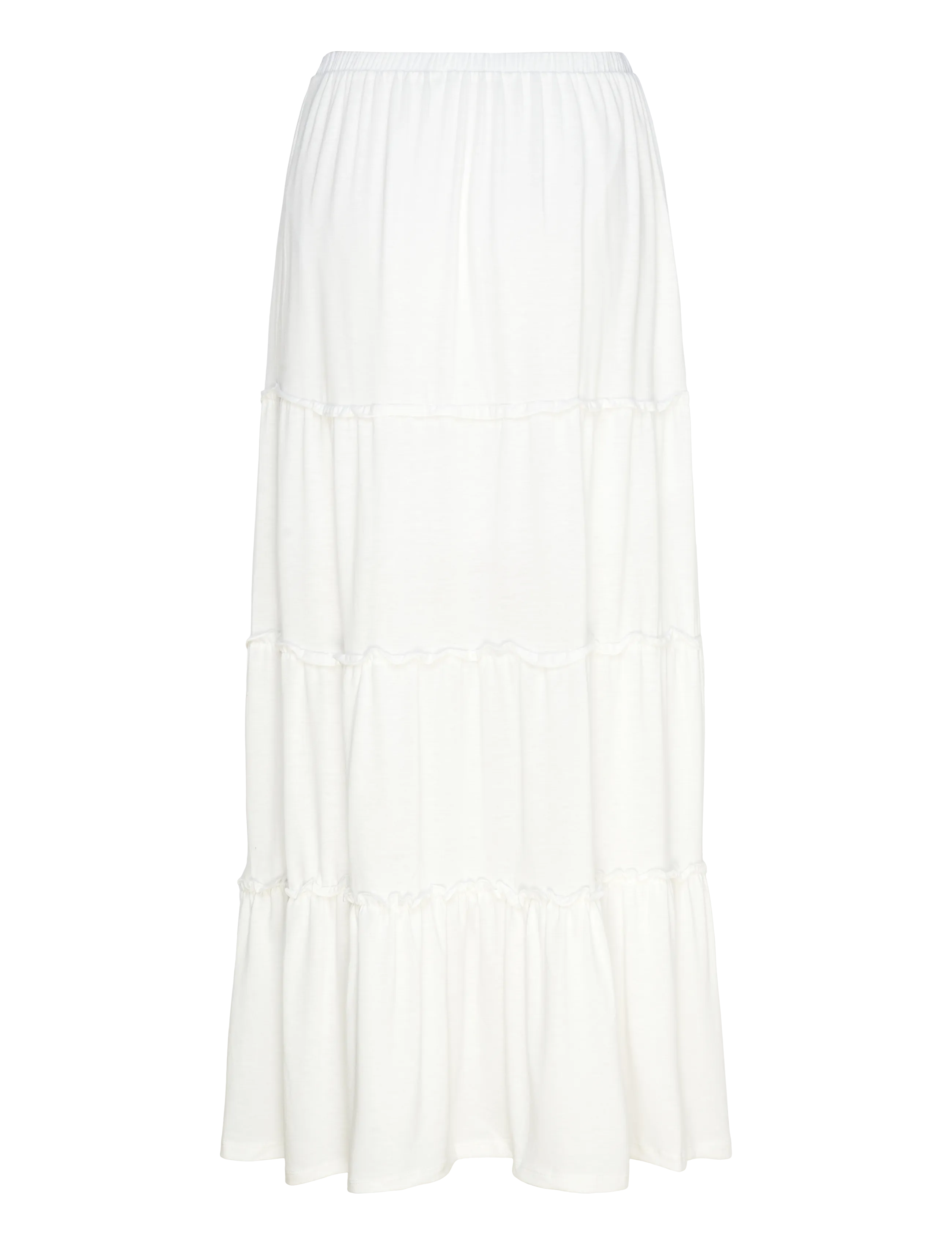 Vero Moda - VMJUNE HW ANKLE SKIRT JRS GA - maxi nederdele - snow white - 1