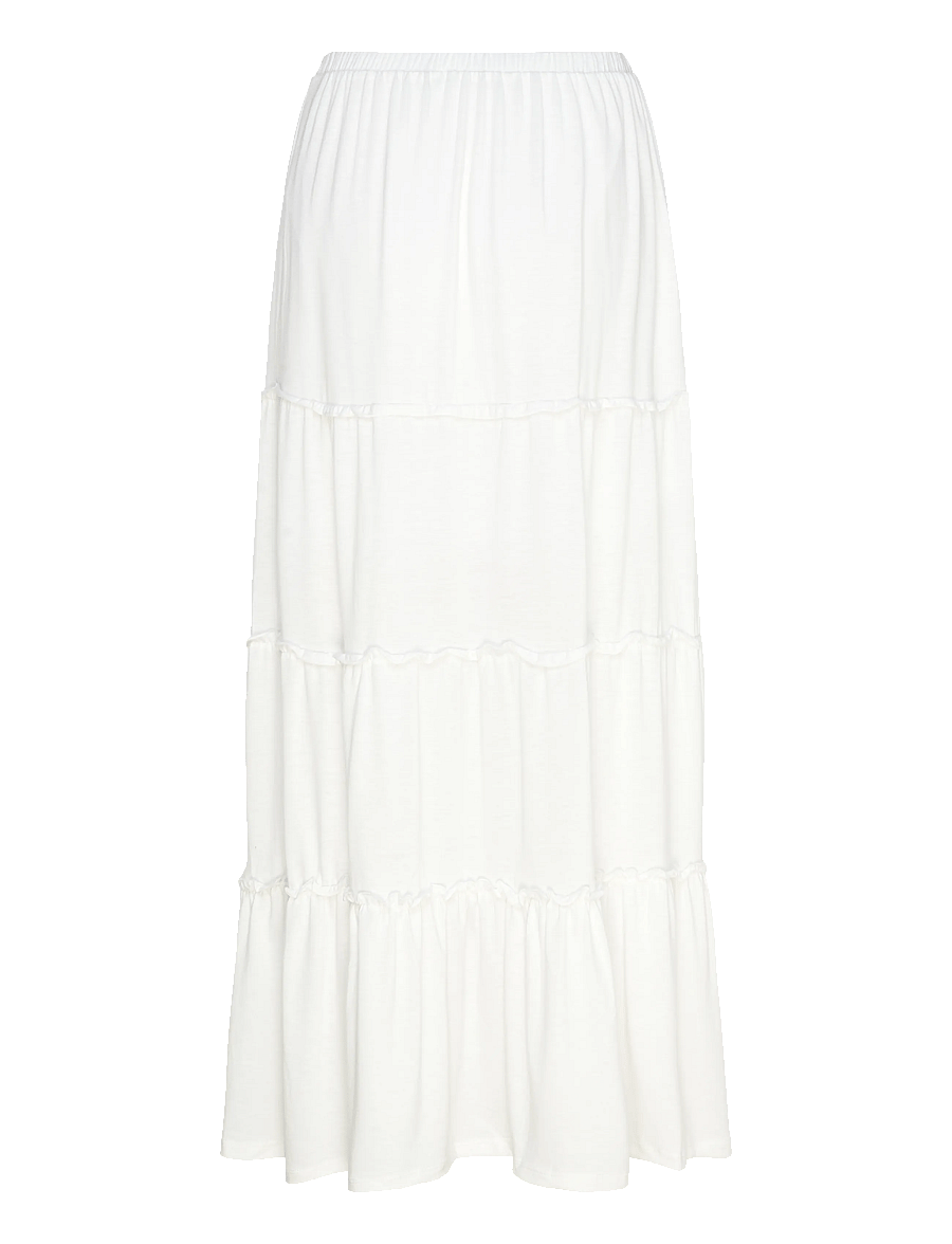 Vero Moda - VMJUNE HW ANKLE SKIRT JRS GA - maxi röcke - snow white - 1