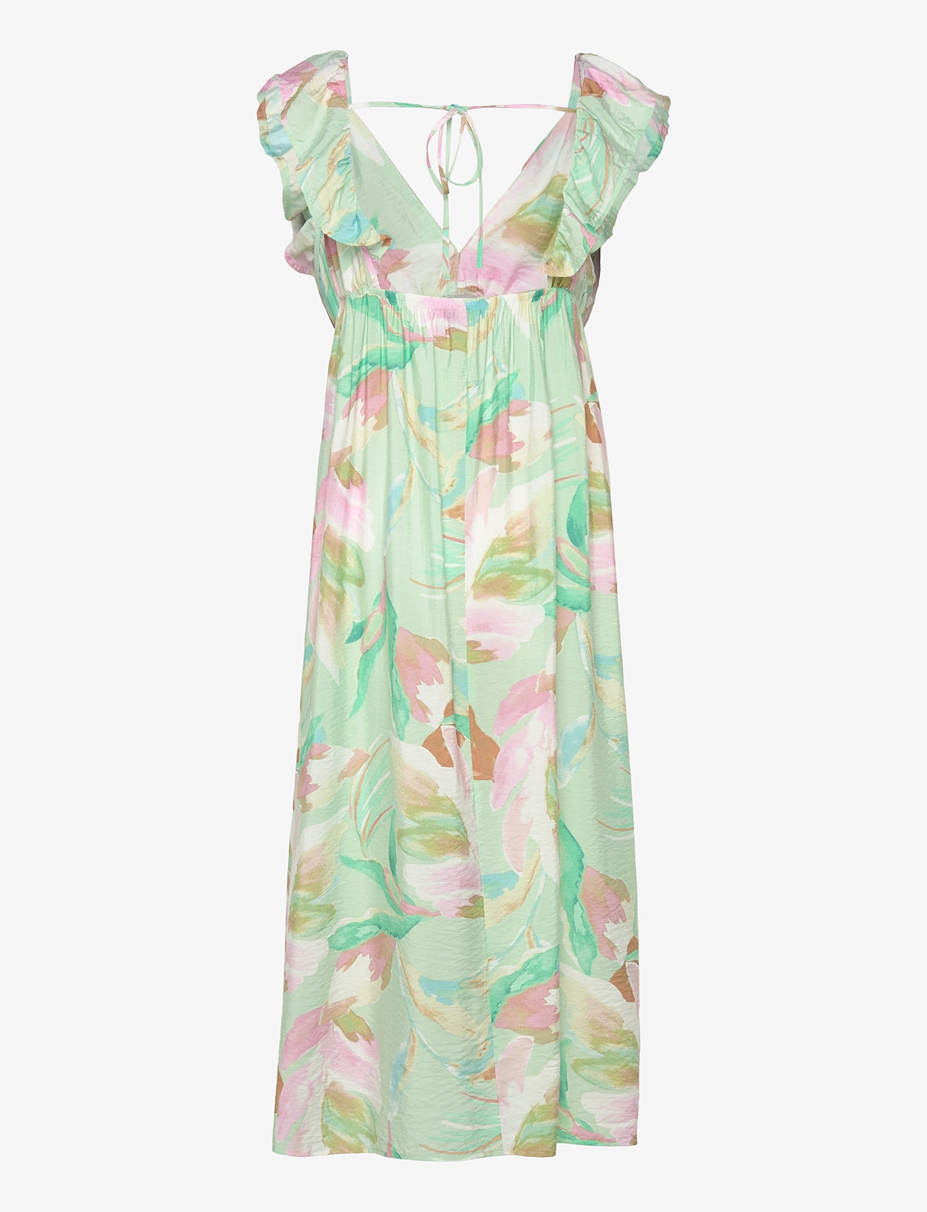 Vero Moda - VMJOSIE SL ANKLE FRILL DRESS WVN GA - sommerkleider - birds egg green - 2