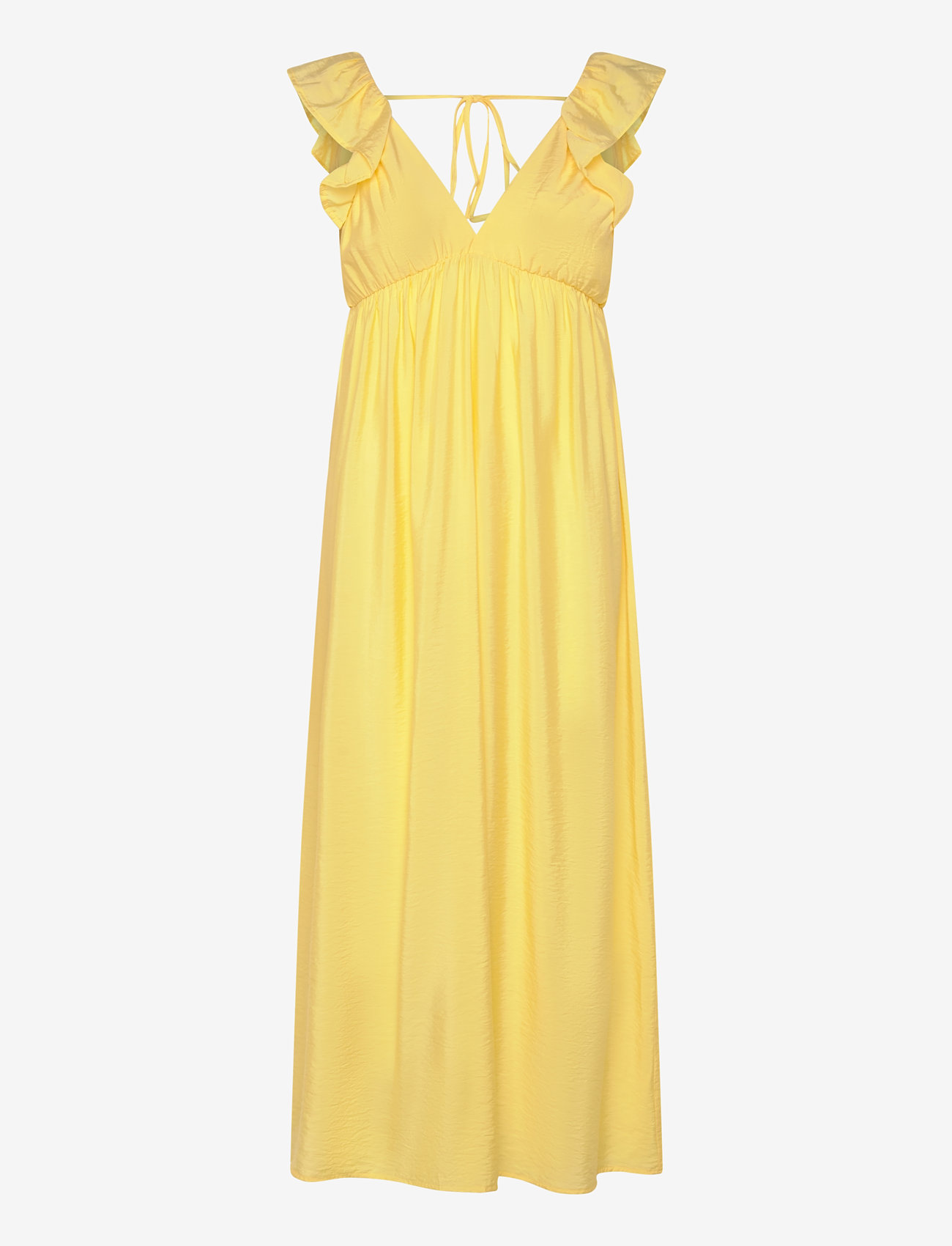 Vero Moda - VMJOSIE SL ANKLE FRILL DRESS WVN GA - sommerkjoler - pale banana - 1