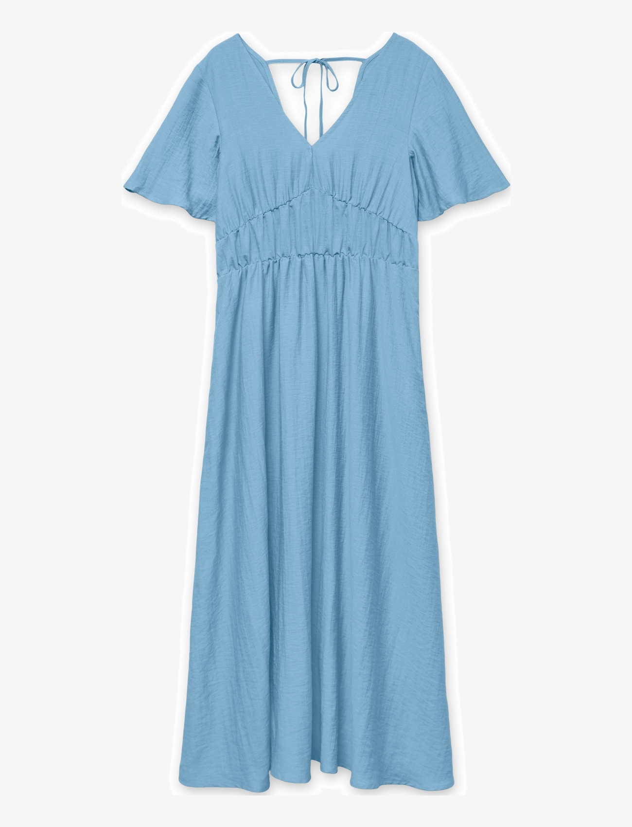 Vero Moda VMFLORA OLGA SS 7/8 DRESS WVN GA - Kjoler - AIRY BLUE / blue