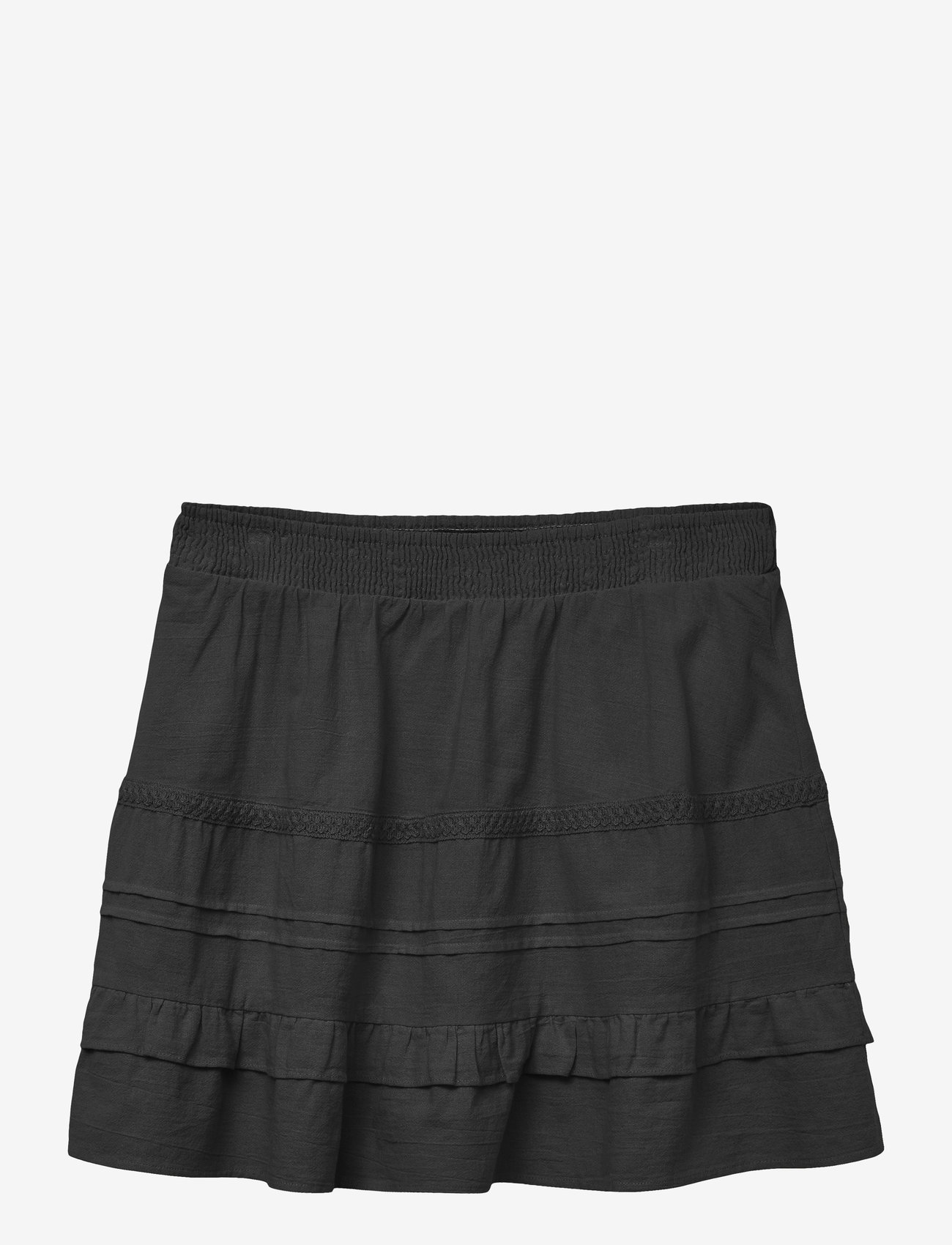 Vero Moda - VMPRETTY SHORT SKIRT WVN GA NOOS - kurze röcke - black - 0