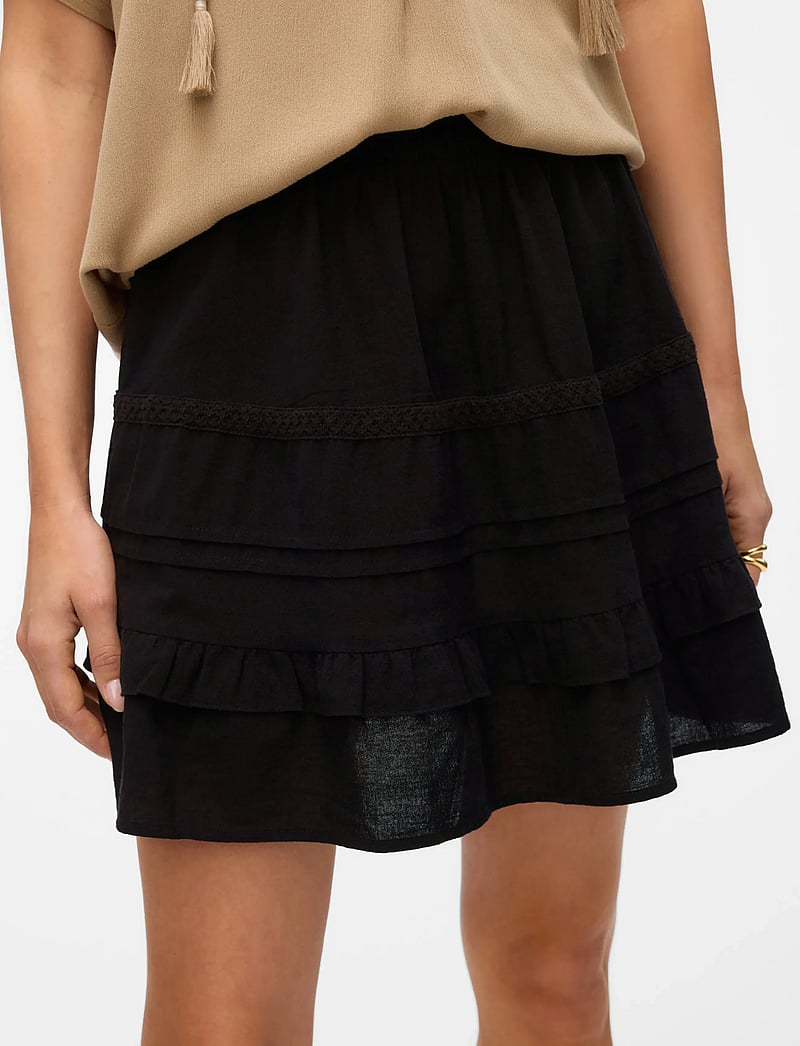 Vero Moda - VMPRETTY SHORT SKIRT WVN GA NOOS - korte rokken - black - 4