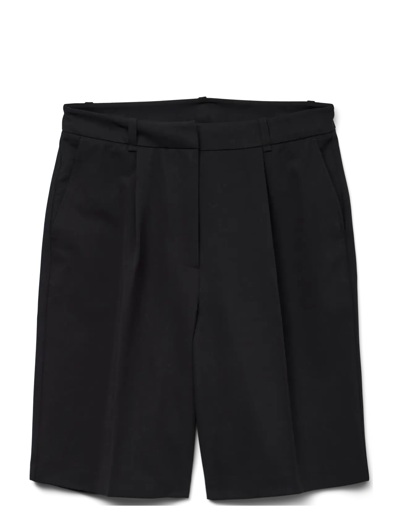 Vero Moda AWPASSI MW KNEE SHORTS NOOS - Shorts - BLACK / black