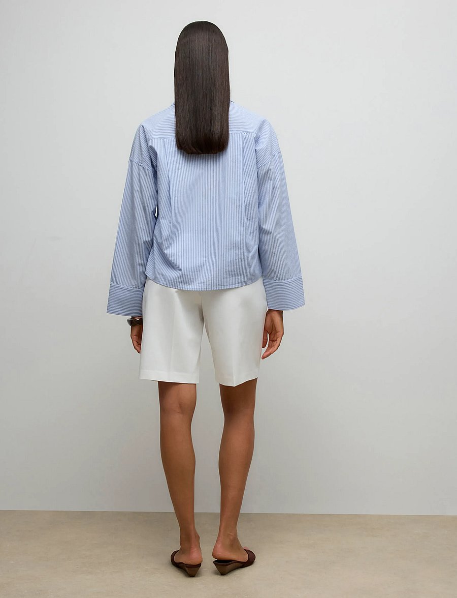 Vero Moda - AWPASSI MW KNEE SHORTS NOOS - bermuda-shortsit - snow white - 2