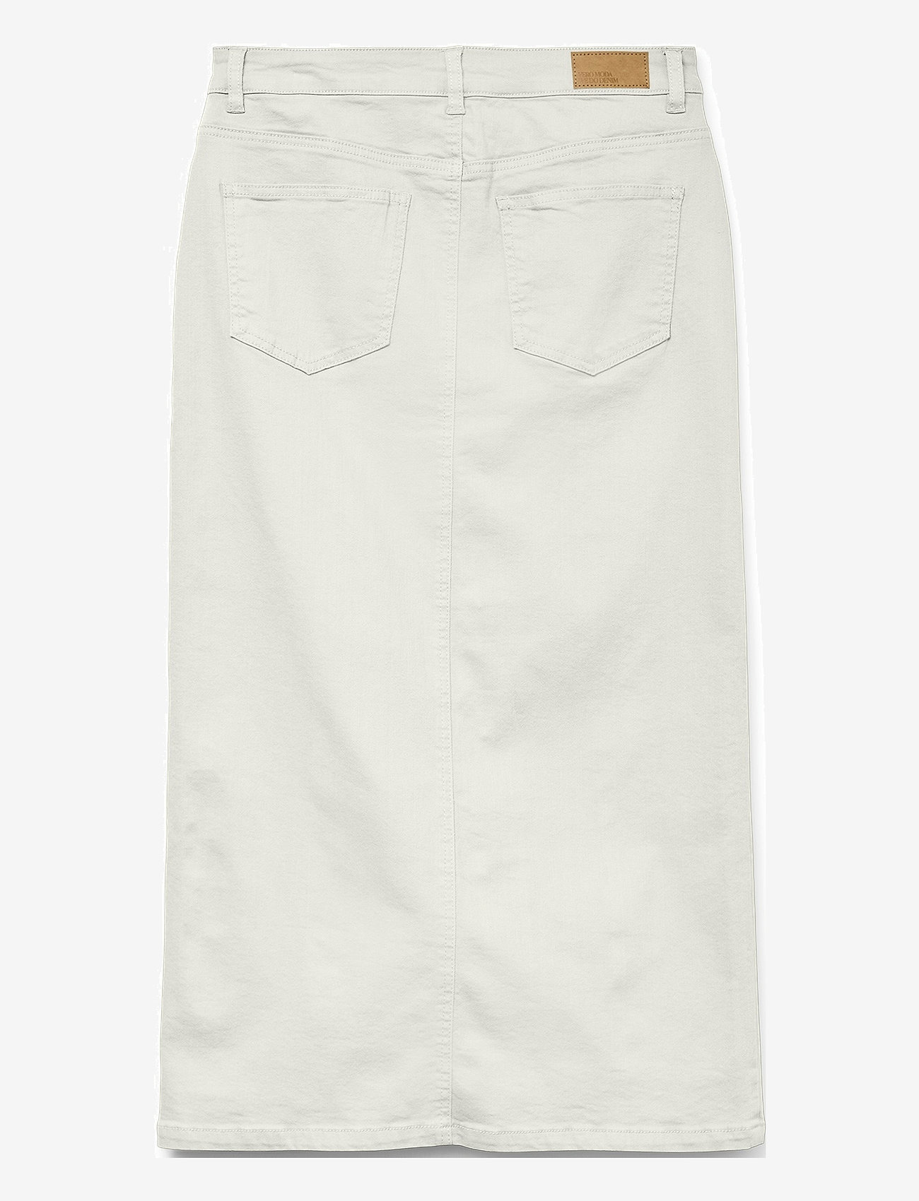 Vero Moda - VMWILD ALVIDA BUTTON HR 7/8 CLR  SKIRT - midi skirts - snow white - 2