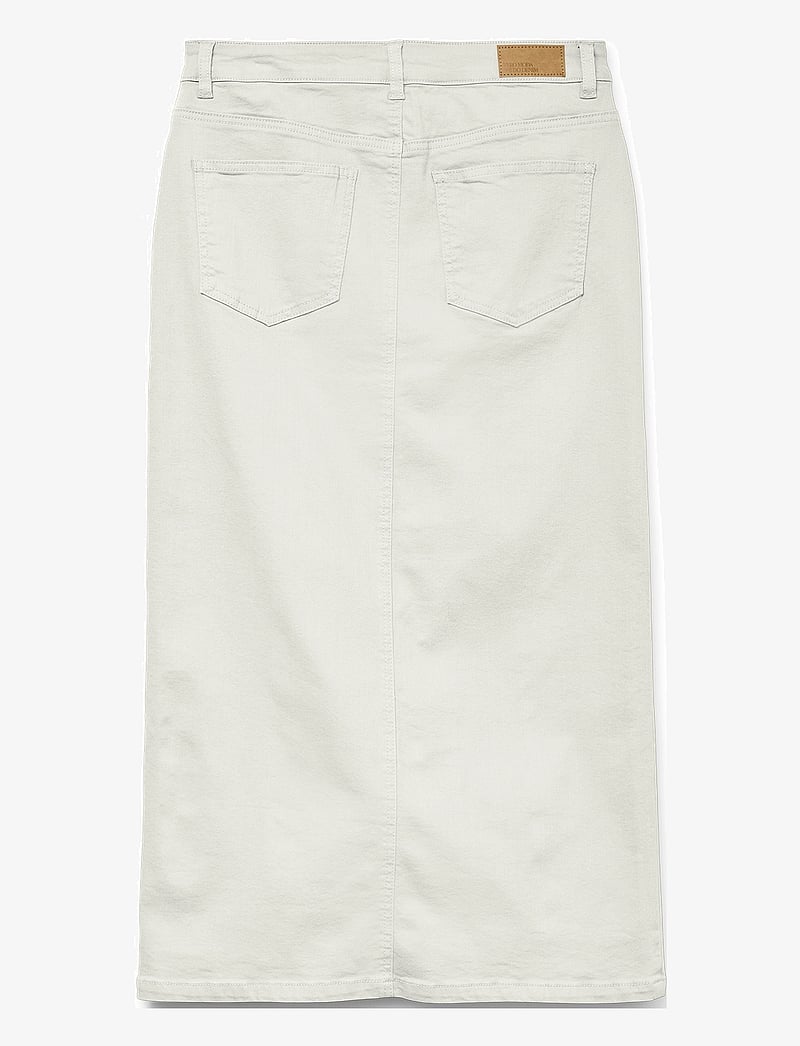 Vero Moda - VMWILD ALVIDA BUTTON HR 7/8 CLR SKIRT - jupes midi - snow white - 2