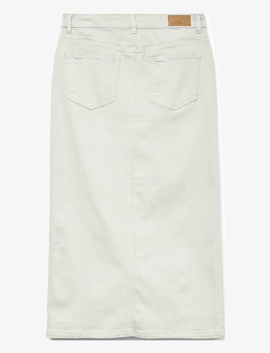 Vero Moda - VMWILD ALVIDA BUTTON HR 7/8 CLR SKIRT - spódnice do kolan i midi - snow white - 2