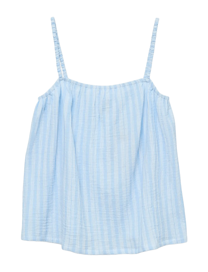 Vero Moda - VMNANNA SINGLET TOP WVN GA - topid ja varrukateta alussärgid - airy blue - 1