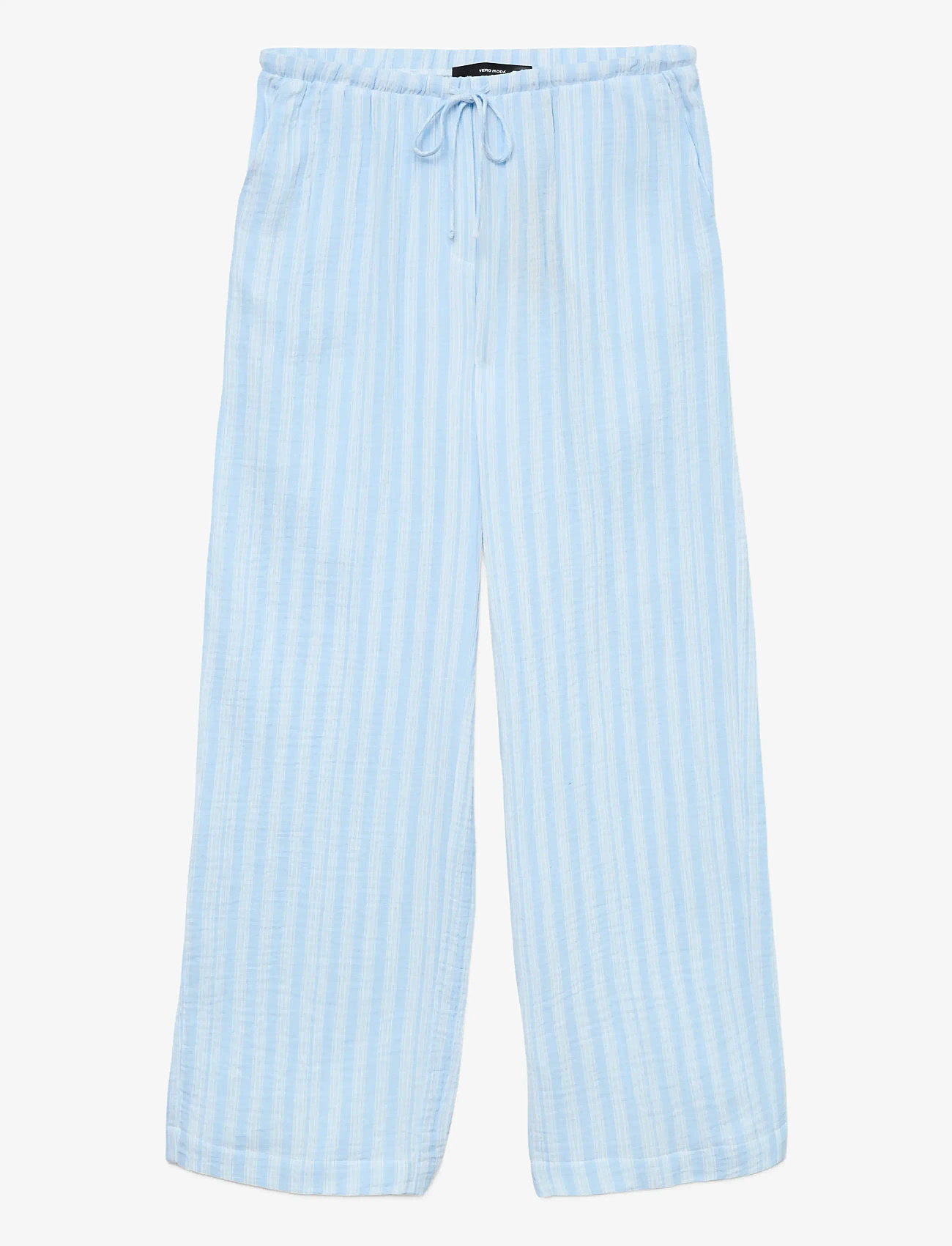 Vero Moda - VMNANNA NW WIDE PANT WVN GA - wide leg trousers - airy blue - 1