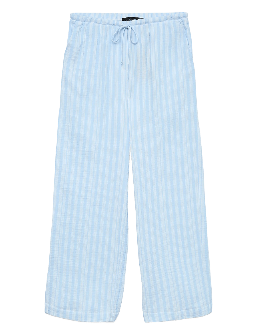 Vero Moda - VMNANNA NW WIDE PANT WVN GA - bukser med brede ben - airy blue - 1