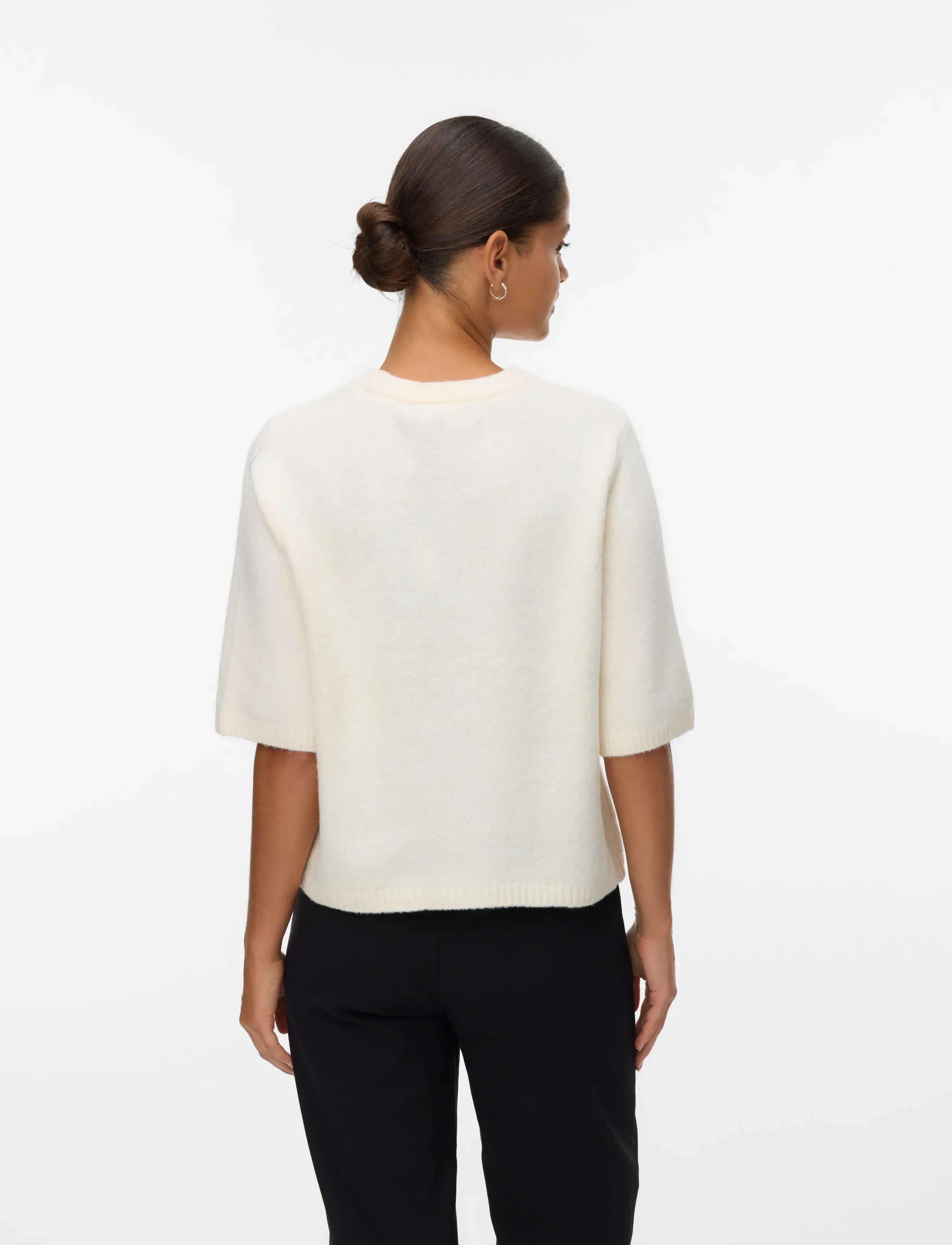 Vero Moda - VMBOOM 2/4 O-NK OVERSIZE PULLOVE GA NOOS - striktrøjer - birch - 2