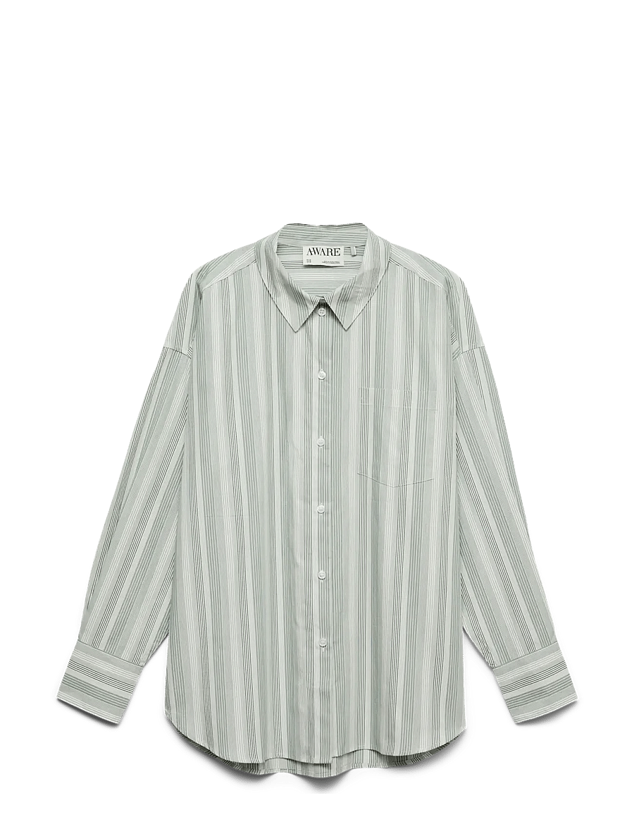 Vero Moda - AWPARINA LS LOOSE SHIRT NOOS - langærmede skjorter - eden - 0