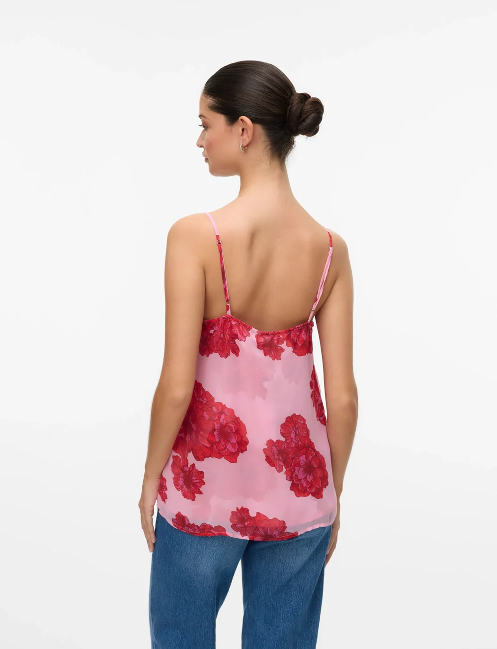 Vero Moda - VMTHILDA TEORA SL SINGLET WVN GA CE - Ärmellose tops - bonbon - 2
