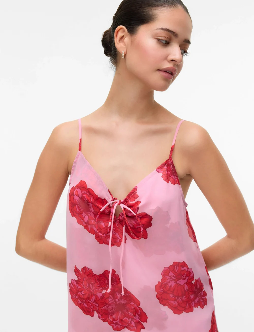 Vero Moda - VMTHILDA TEORA SL SINGLET WVN GA CE - Ärmellose tops - bonbon - 4